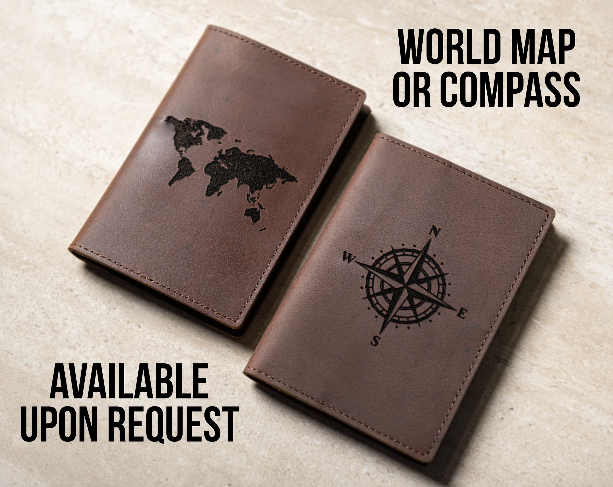 Personalized Leather Passport Cover