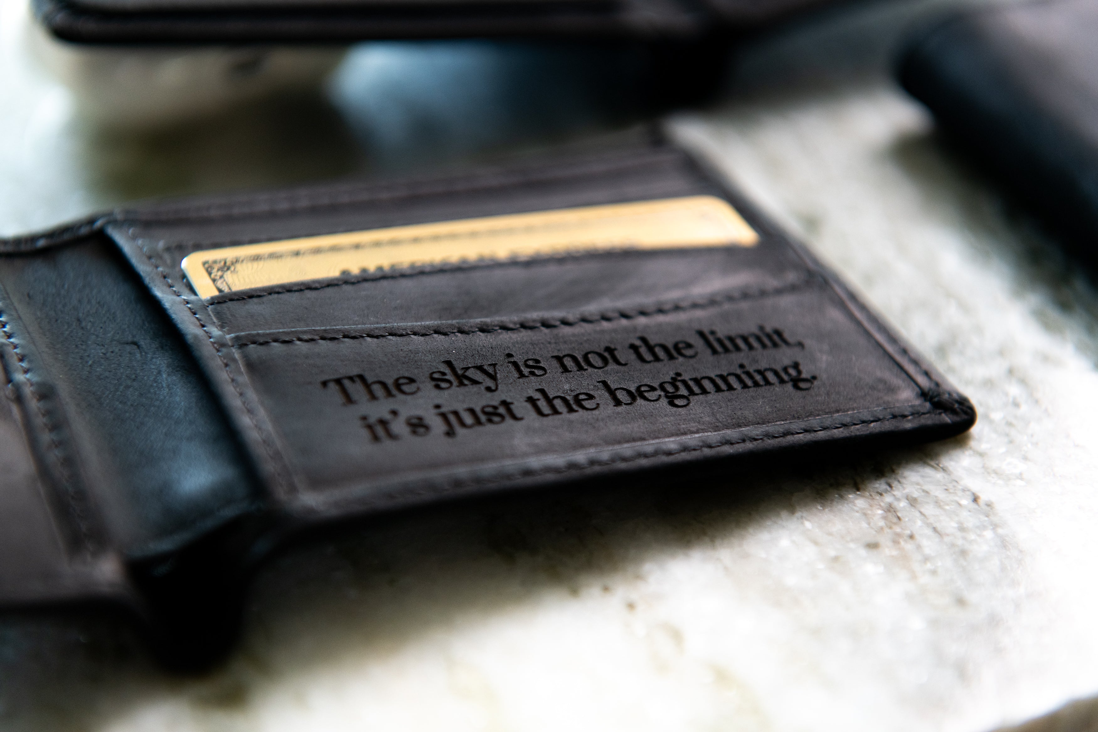 The Clearwater Personalized Leather Trifold RFID Blocking Wallet