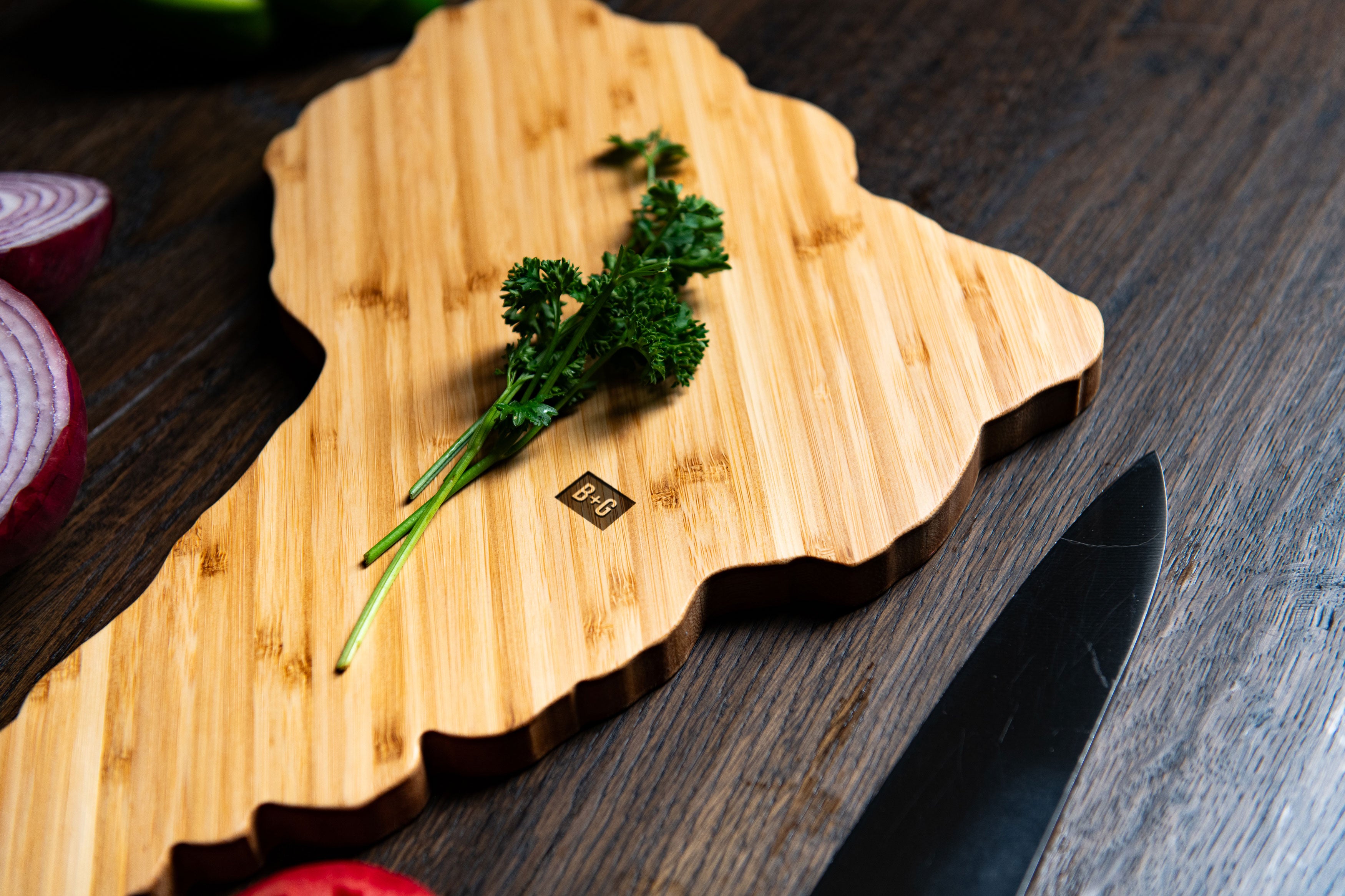 South America Shape Serving and Cutting Board