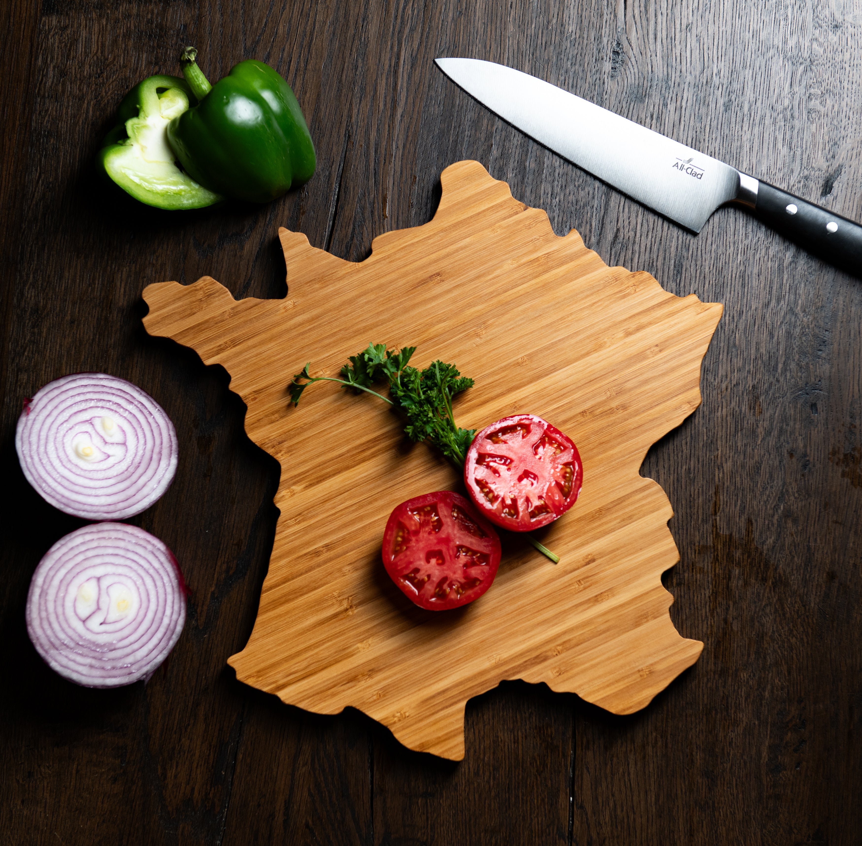 Personalized Country Shaped Cutting Boards