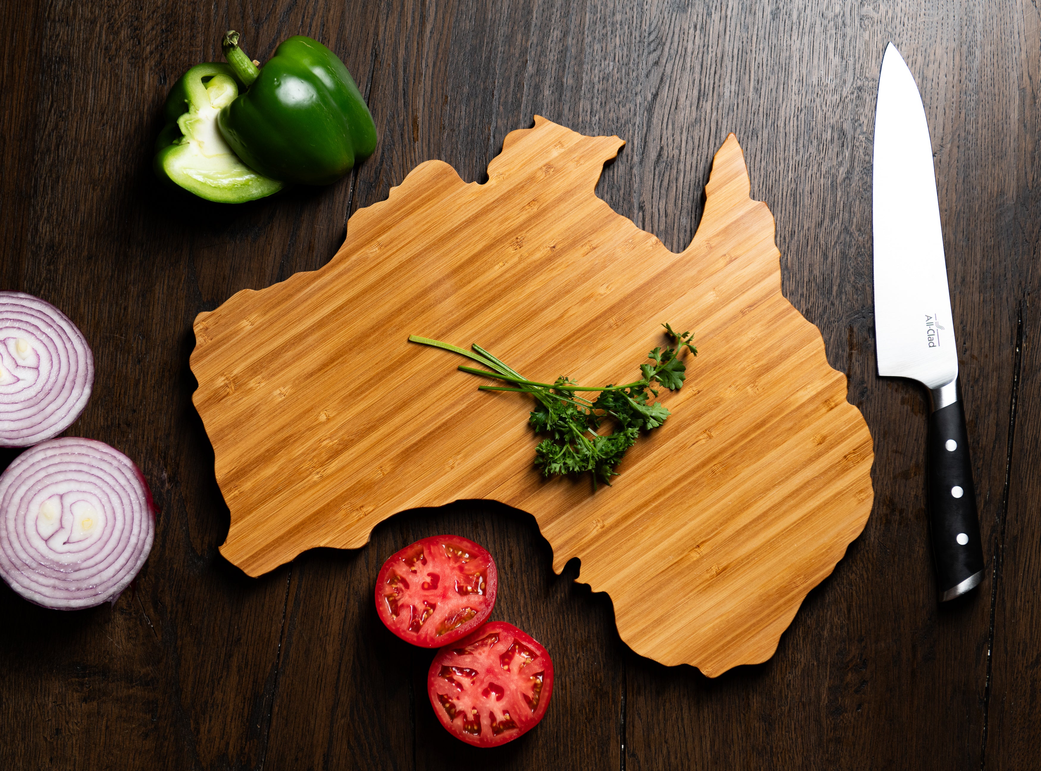 Australia Shape Serving and Cutting Board