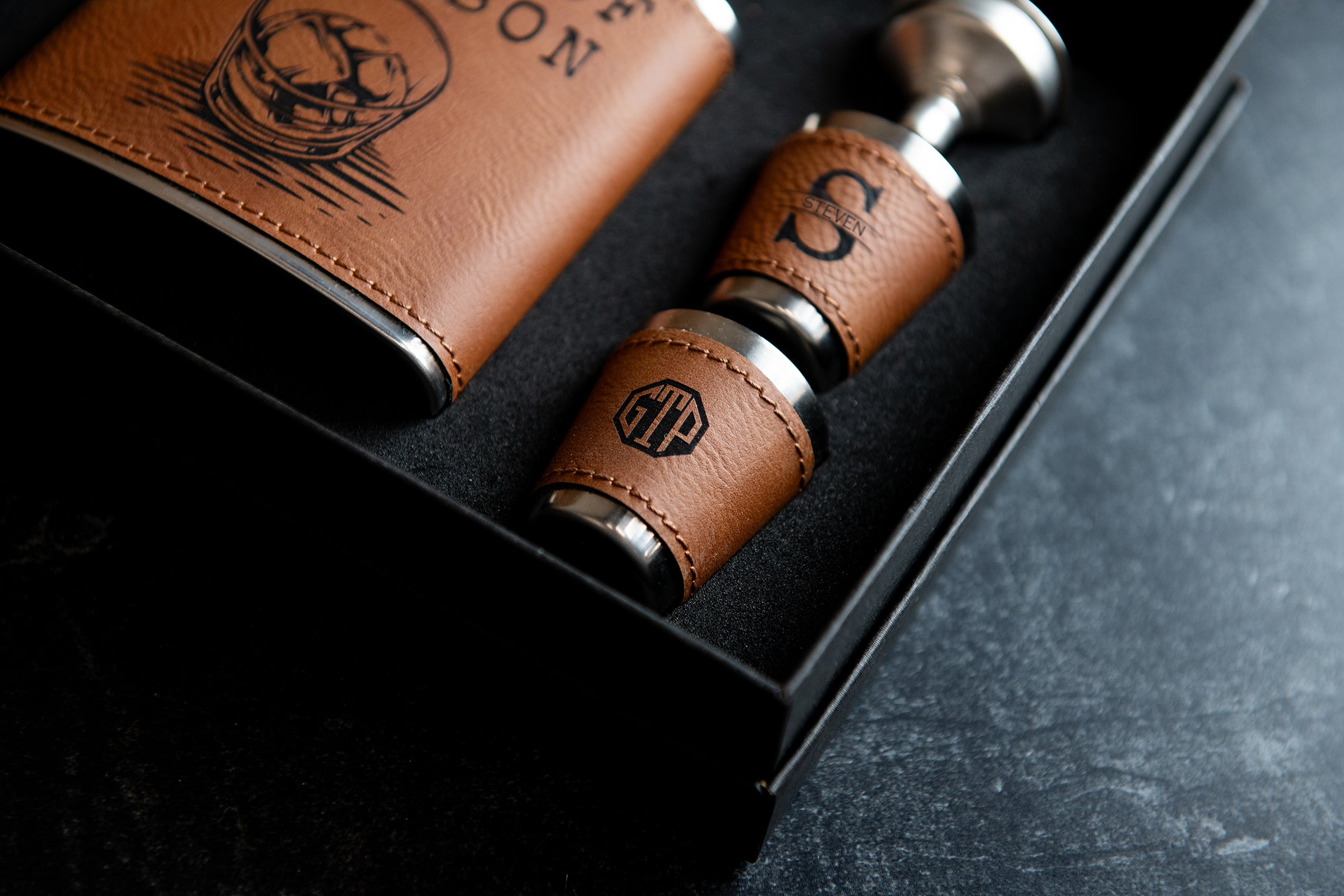 Personalized Flask Set