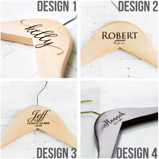 Personalized Engraved Wedding Dress Hangers