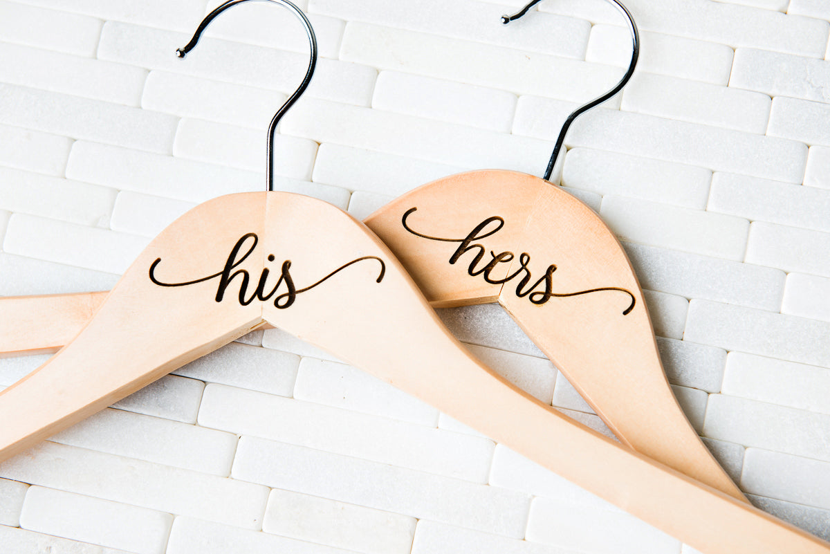 Personalized Engraved Wedding Dress Hangers