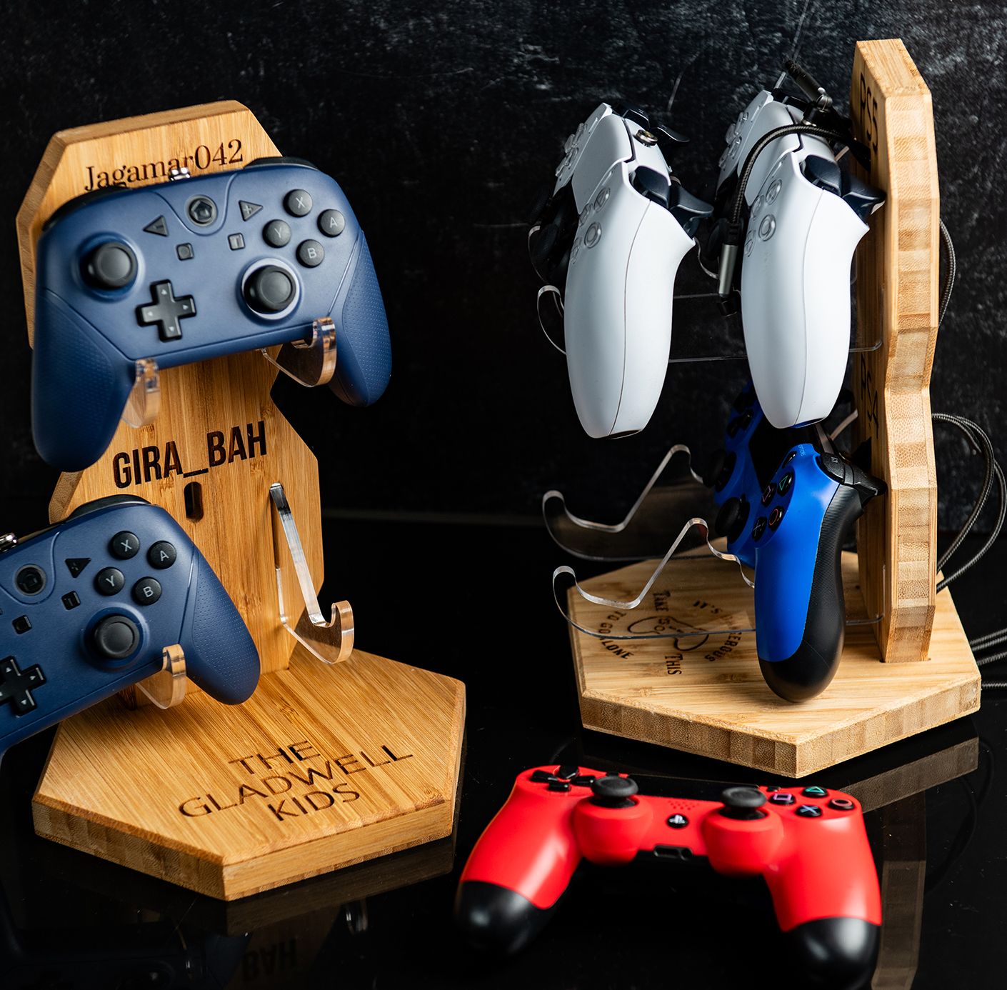 Personalized Controller Home Base Wall Mount for Gaming