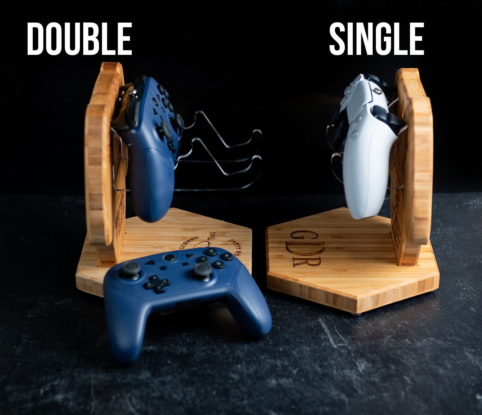 Personalized Controller Shaped Wall Mount for Gaming and Gamers