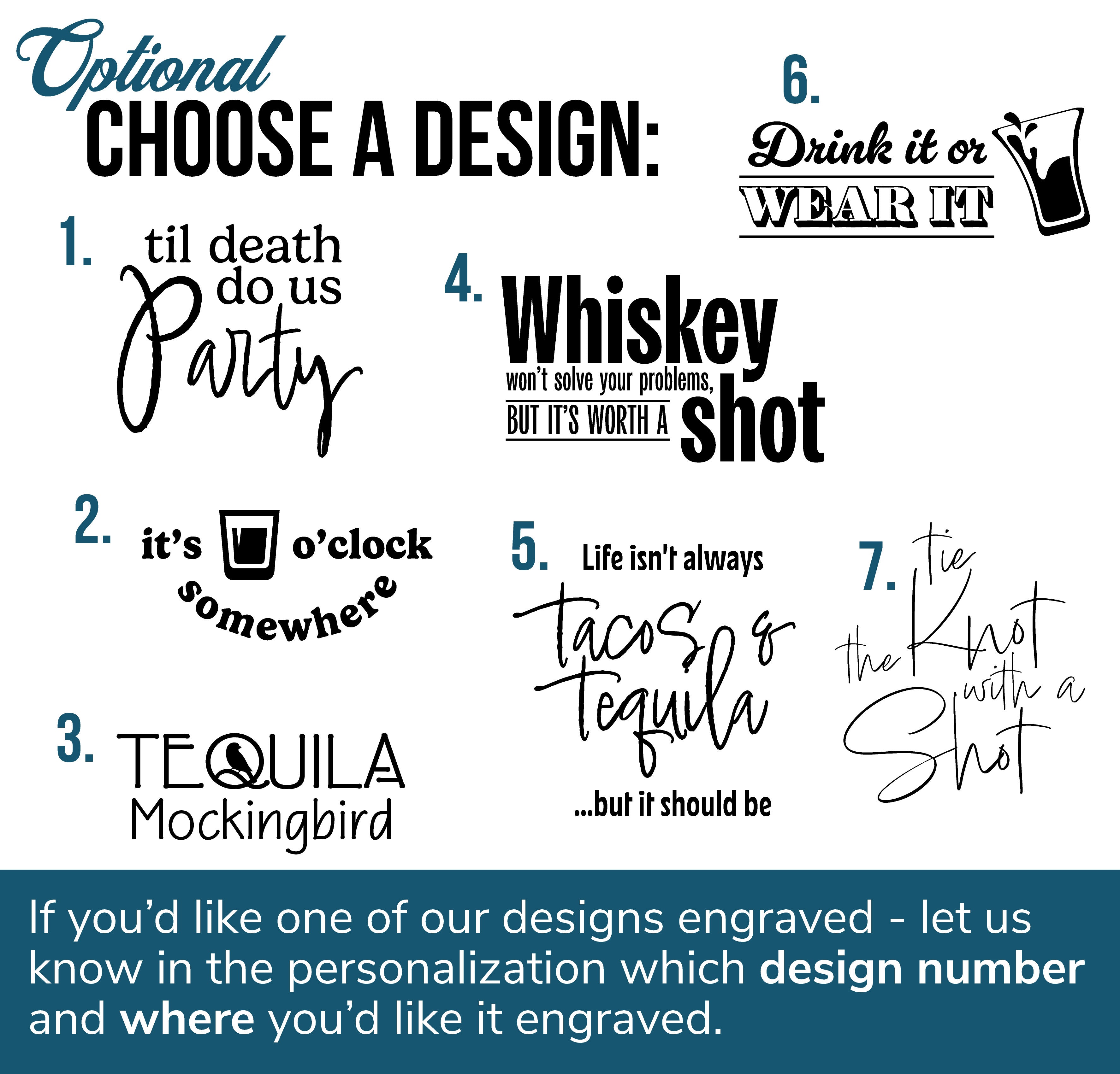 Personalized Shot Glass Gift Box Set of 4