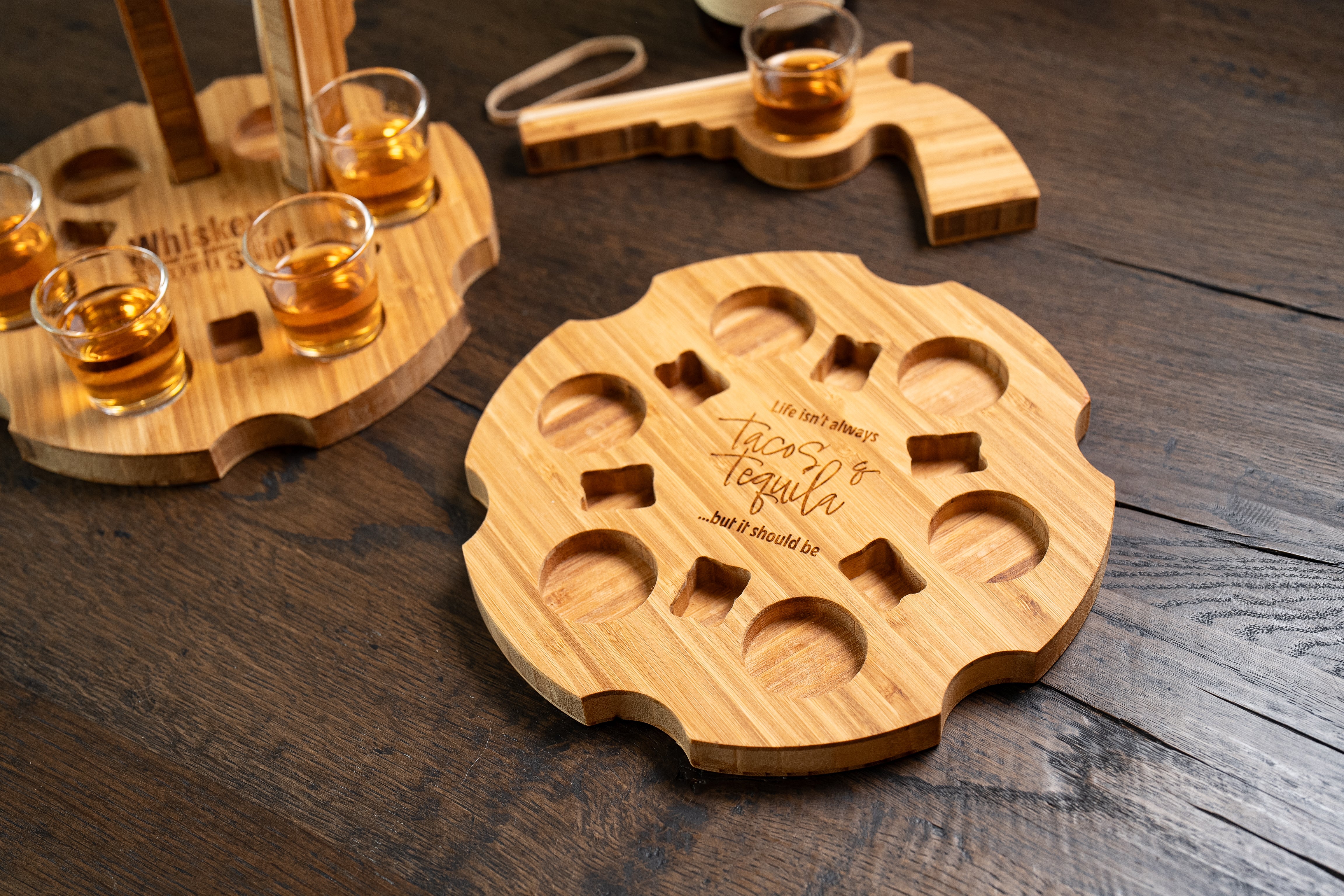 Six Shooter and Shoot Your Shot Serving Tray