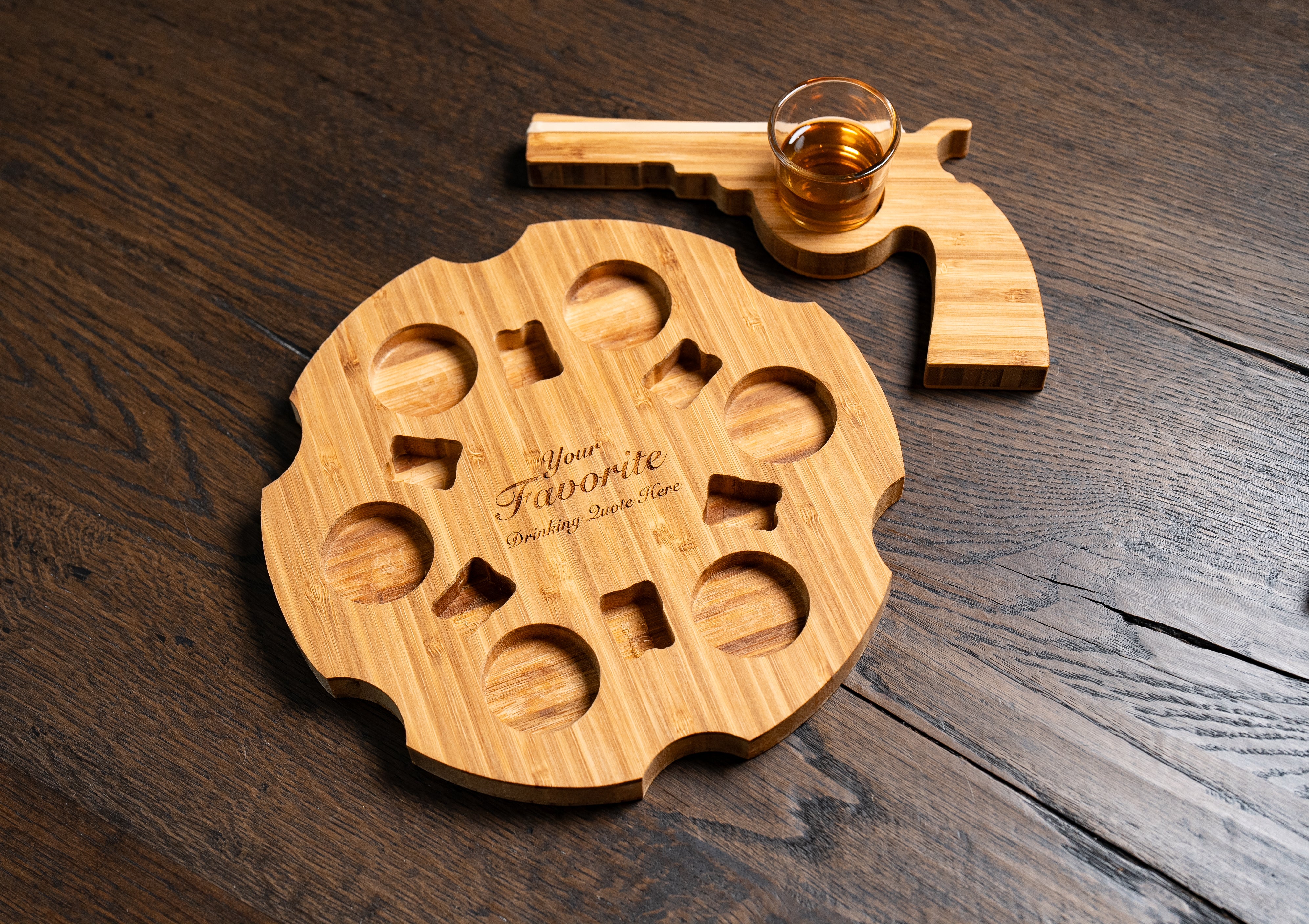 Six Shooter and Shoot Your Shot Serving Tray