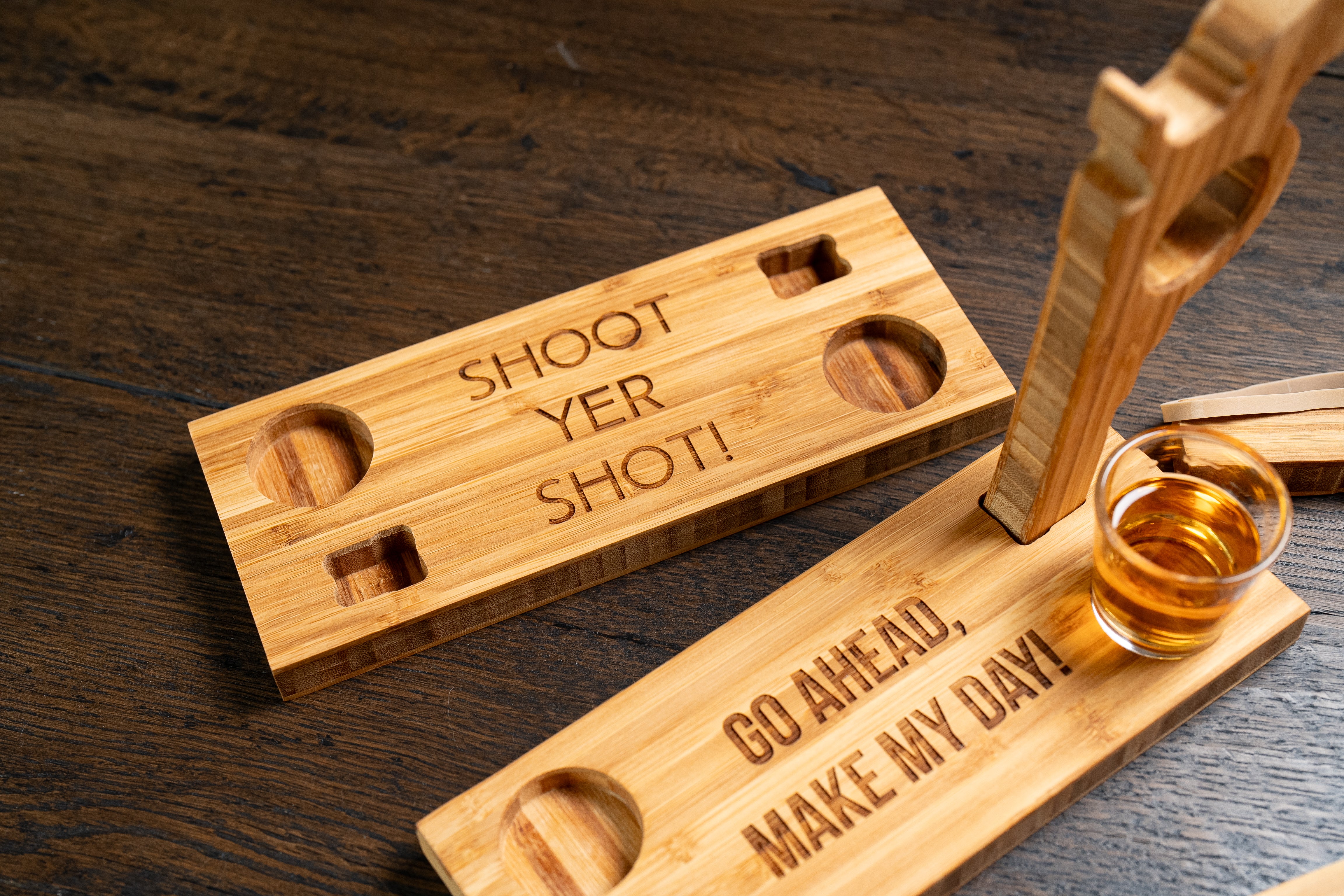 Six Shooter and Shoot Your Shot Serving Tray