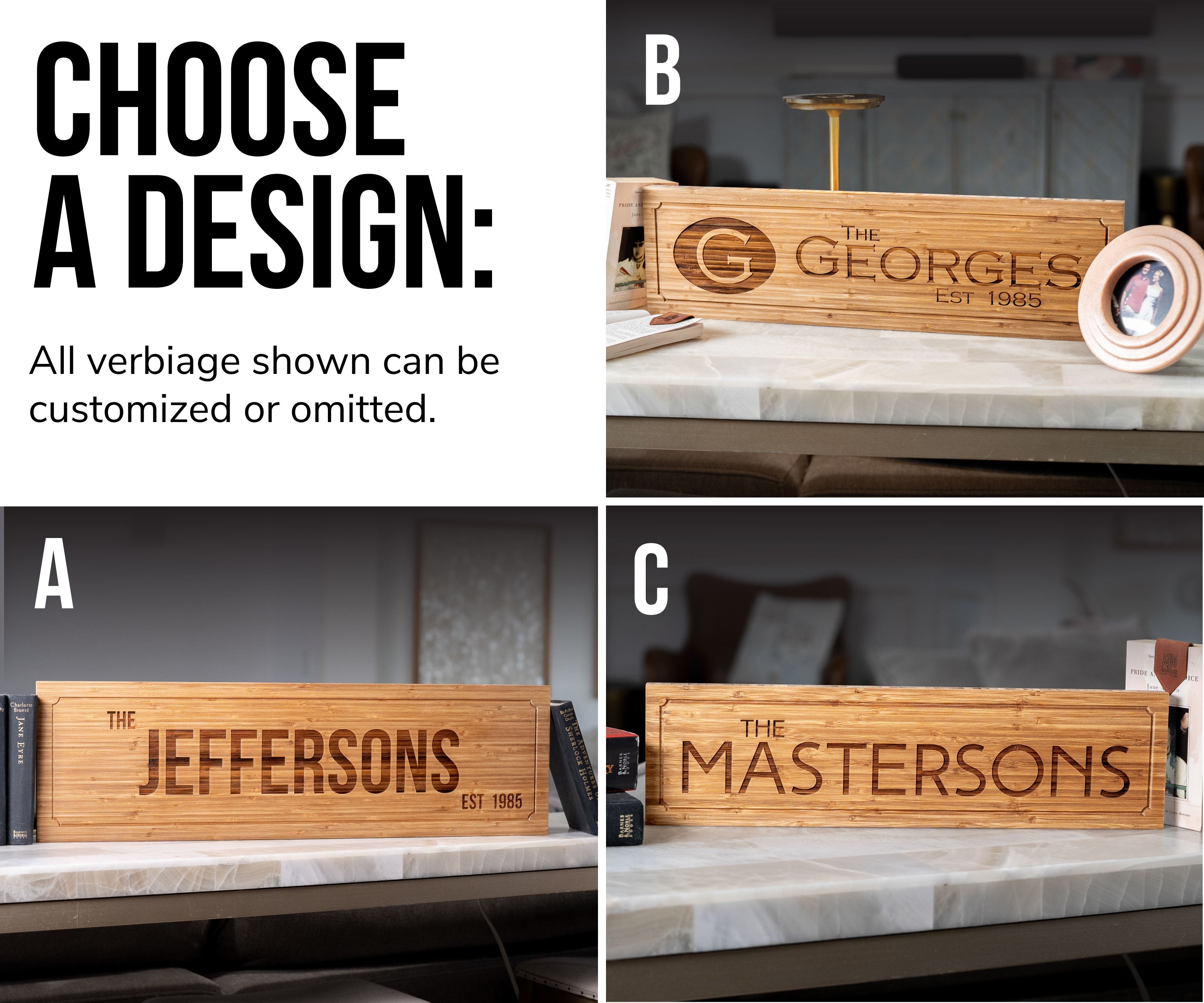 Personalized Family Name Signs