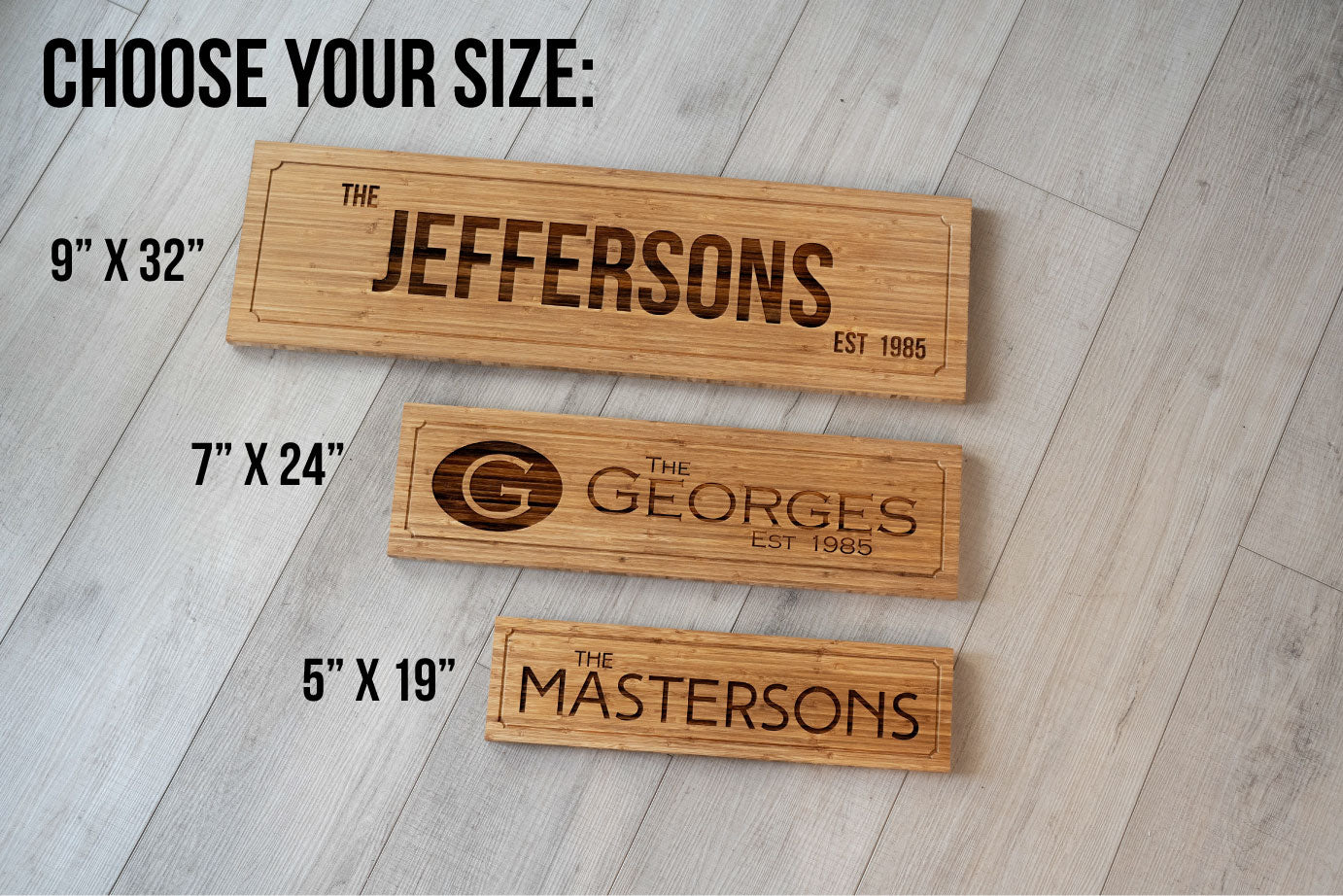 Personalized Family Name Signs