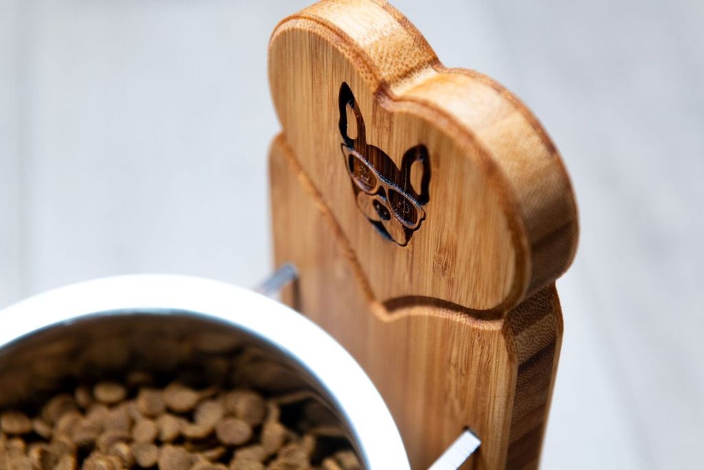 Personalized Floating Pet Bowl Stand
