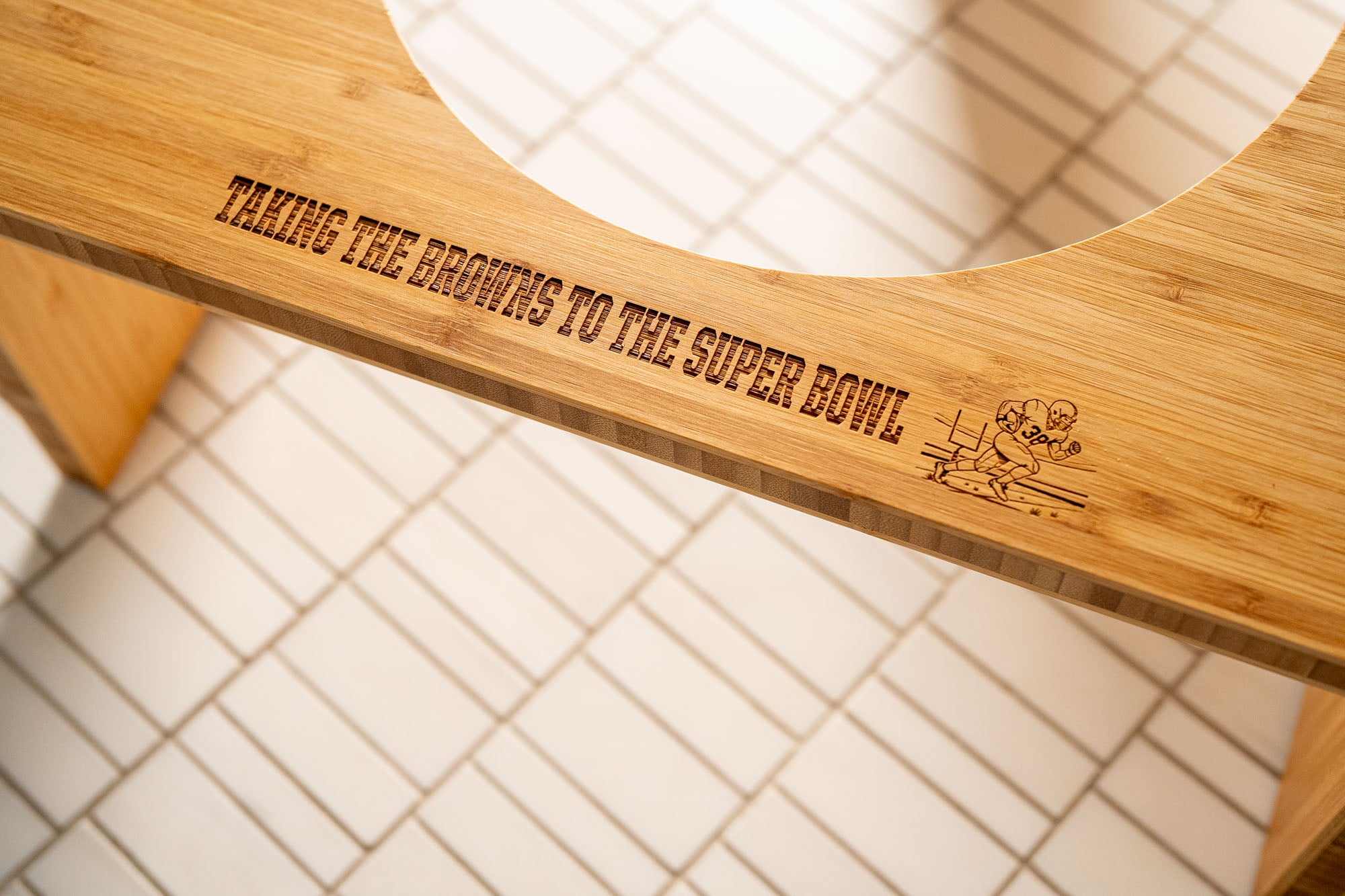The PerfectPerch - Luxury Toilet Stool - Personalized - Funny Engraved Squatty Potty