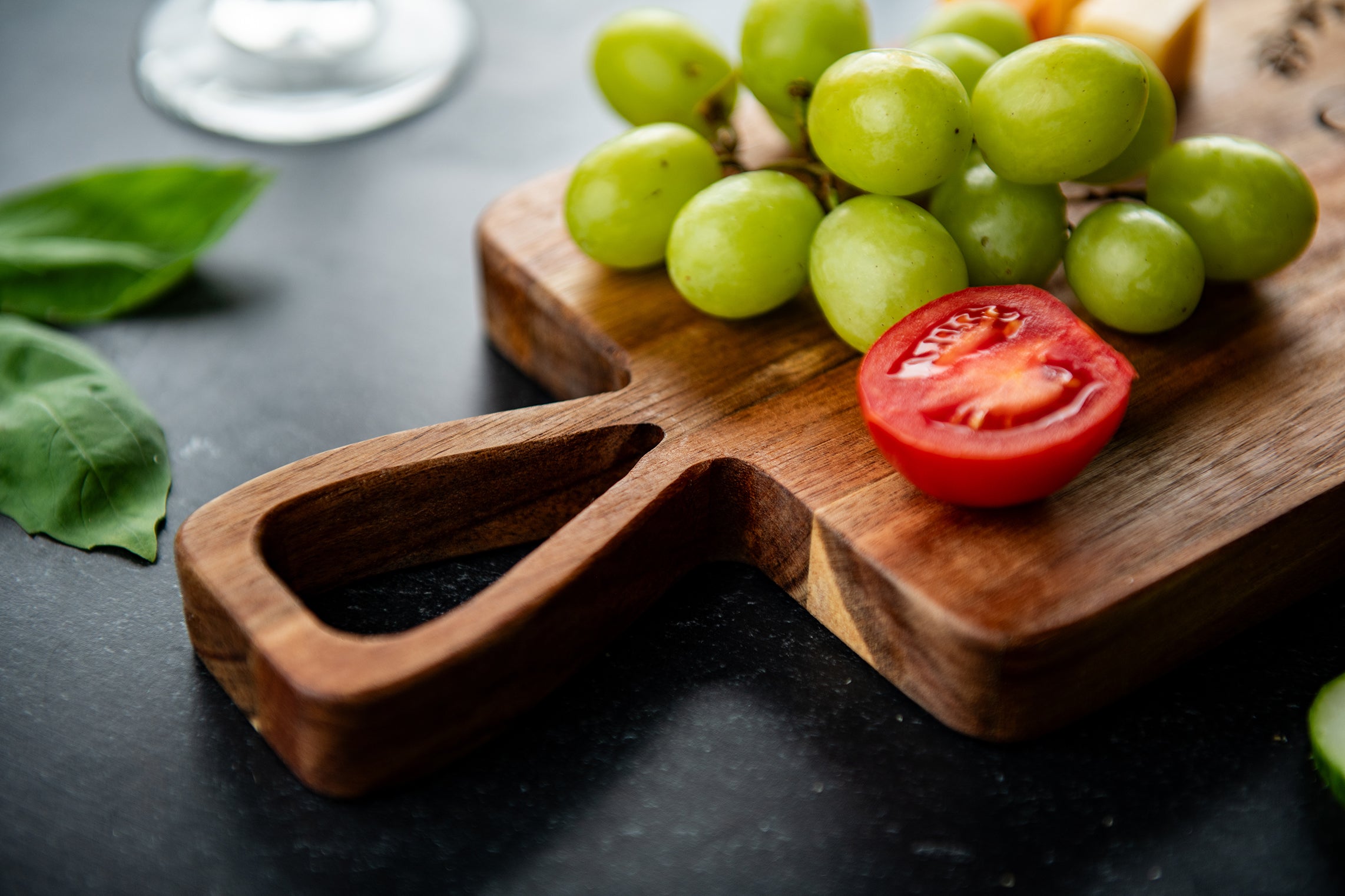 Personalized Acacia Handle Cutting Board
