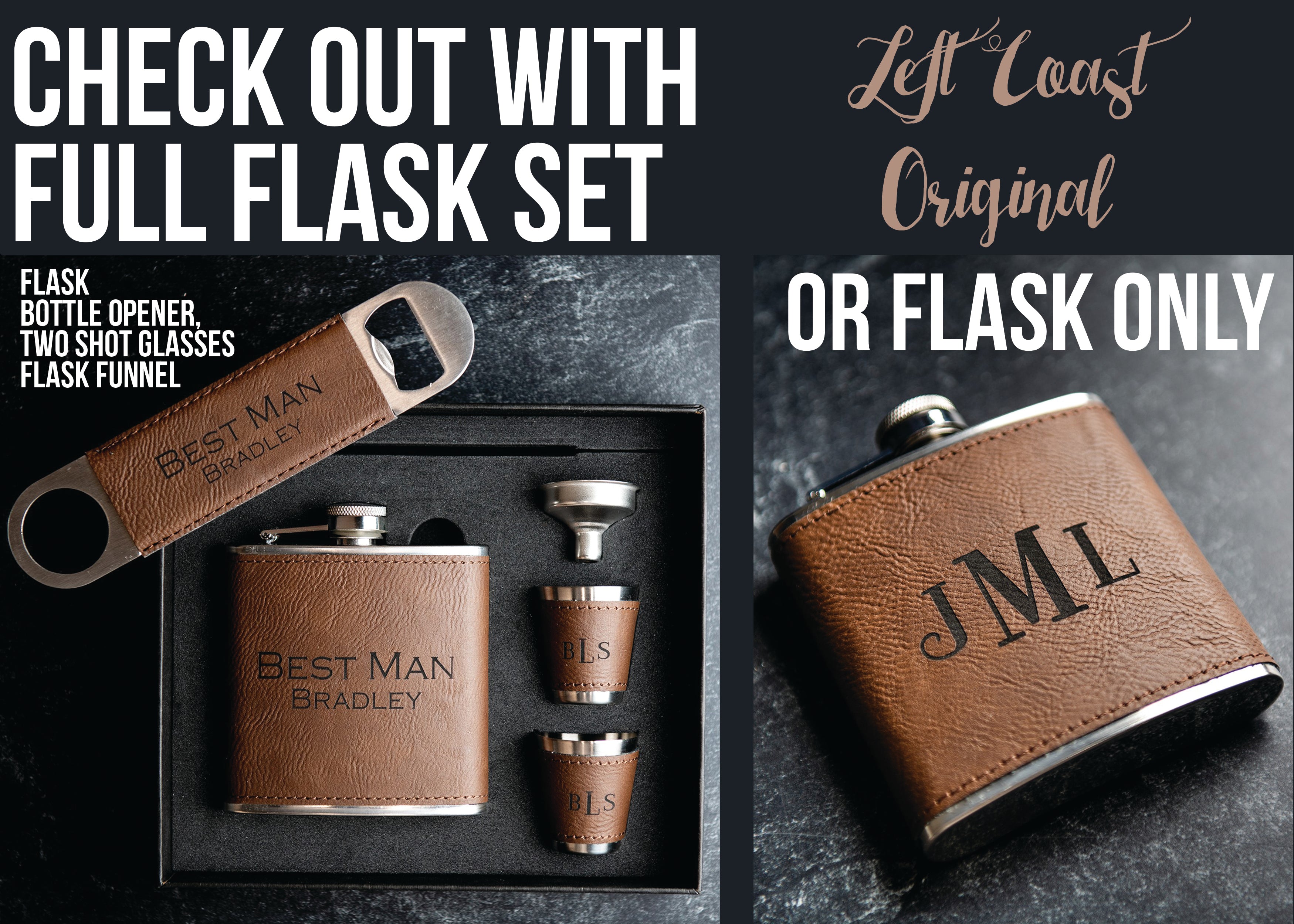 Personalized Flask Set