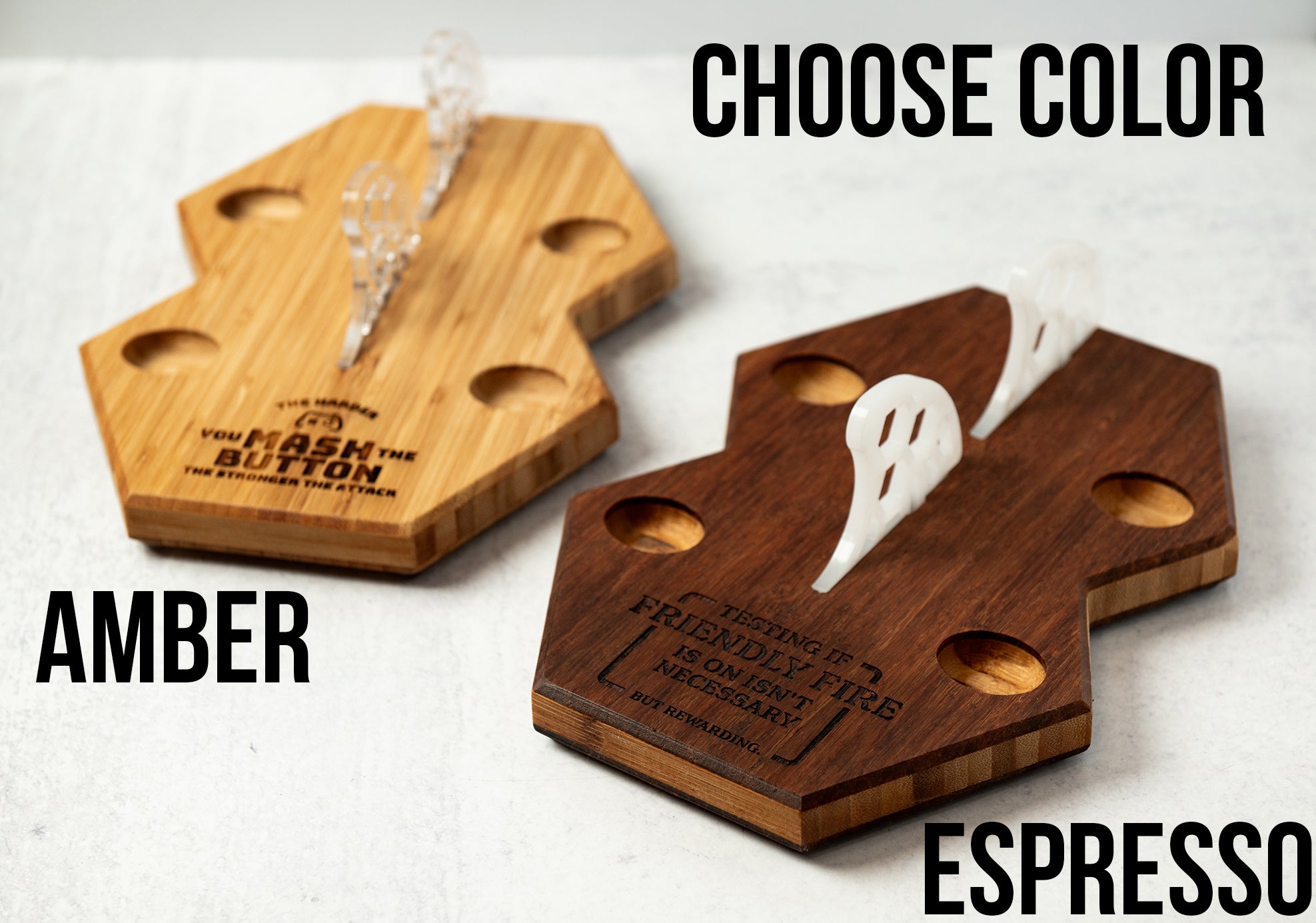 Personalized Wood Charging Stand For Gaming Controller