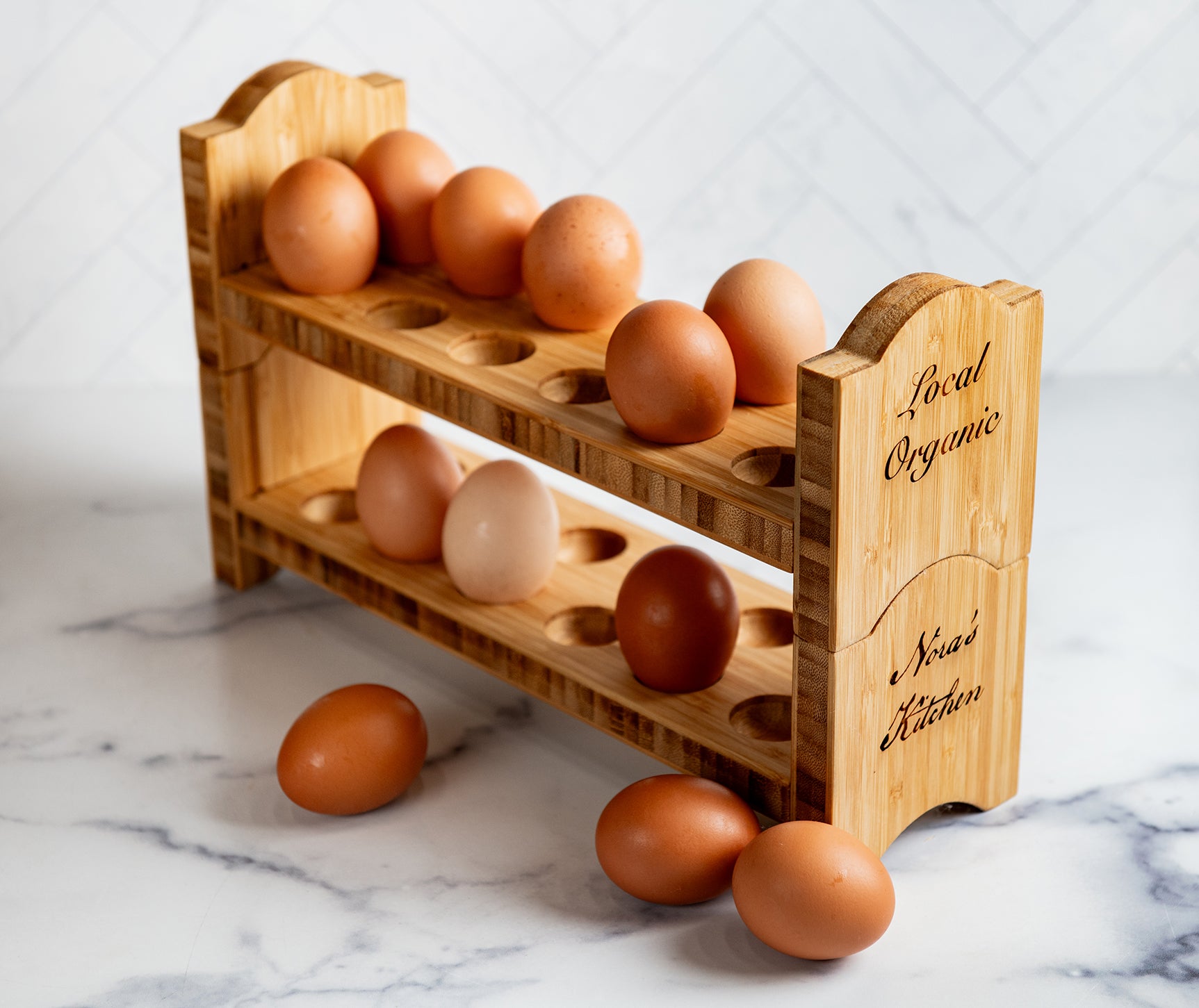 Personalized Egg Bed Tray - Stackable Shelf