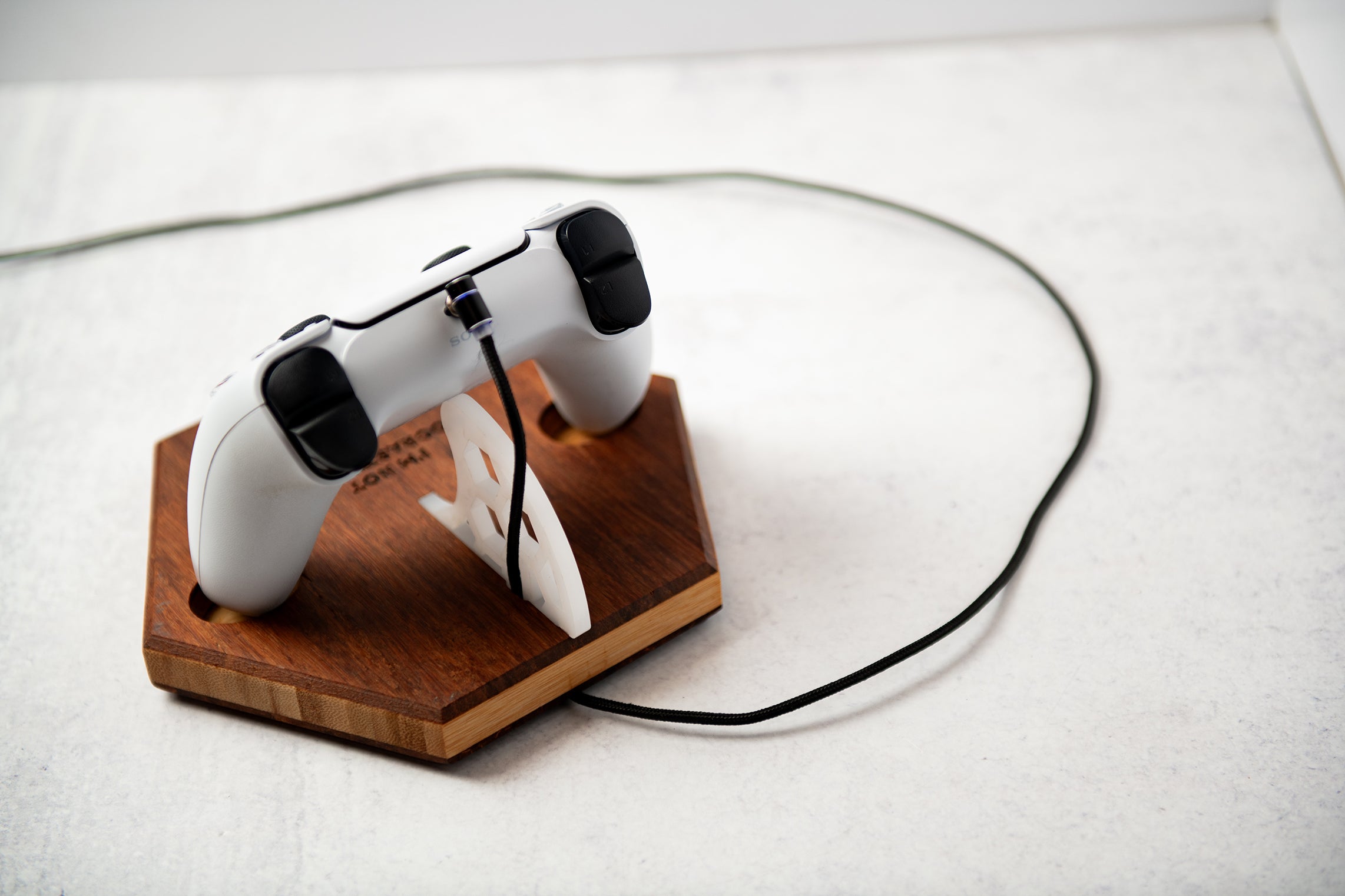 Personalized Wood Charging Stand For Gaming Controller