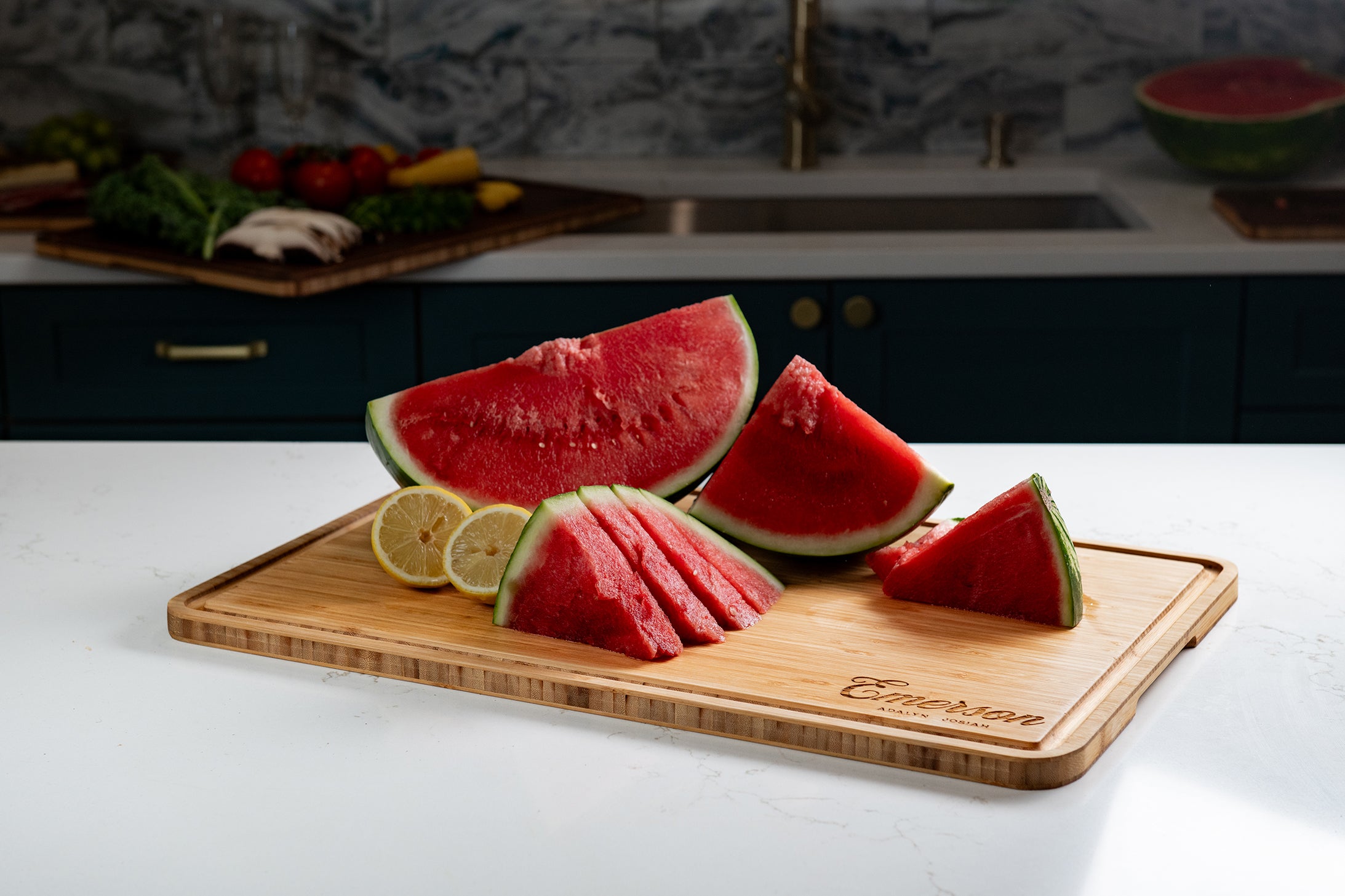 Personalized Wood Cutting Board With Juice Groove