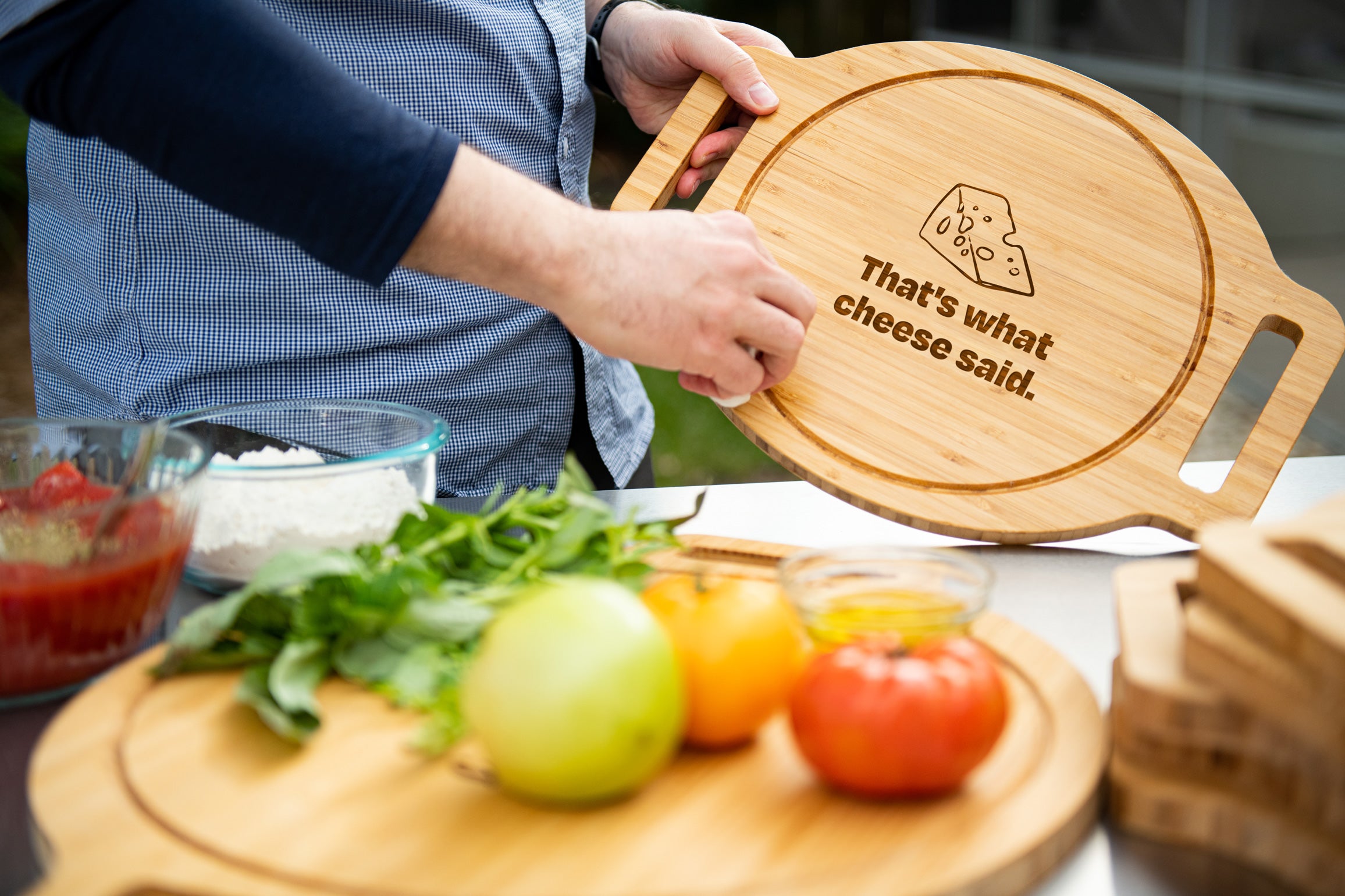 Funny Custom Engraved Pizza Trays - 45 Phrase Options