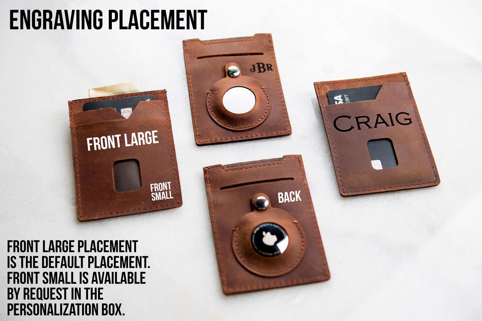 Personalized AirTag Wallet