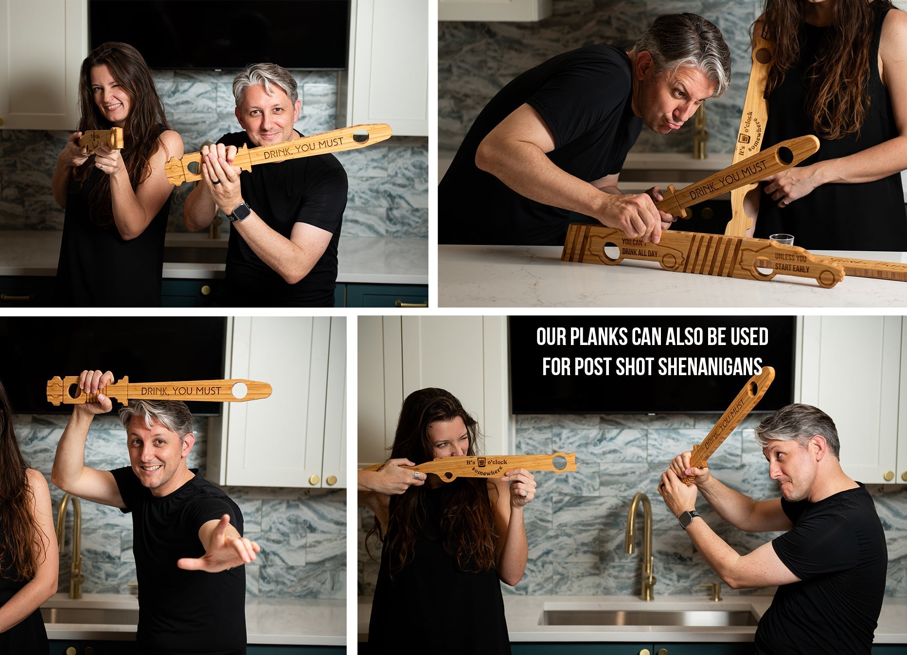 Personalized Wood Shot Plank