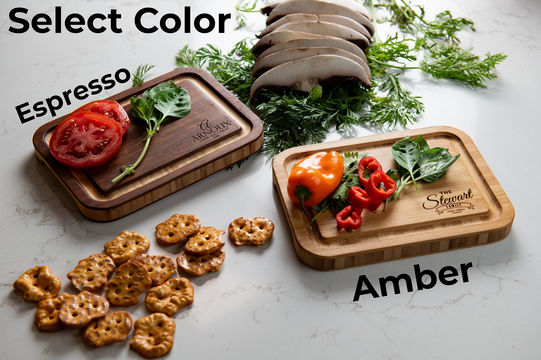 Personalized Wood Cutting Board With Juice Groove