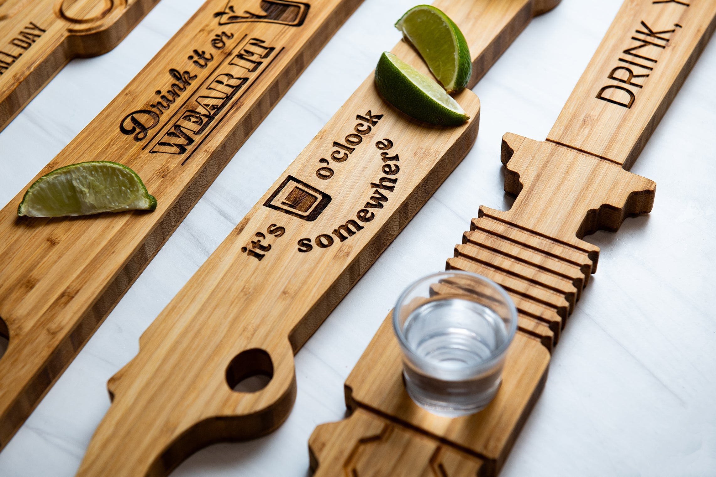 Personalized Wood Shot Plank