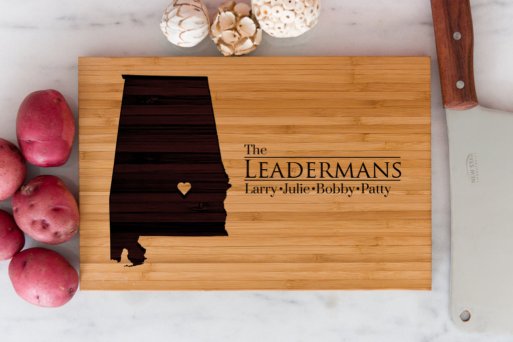 12 x 16 USA Engraved State Cutting Boards