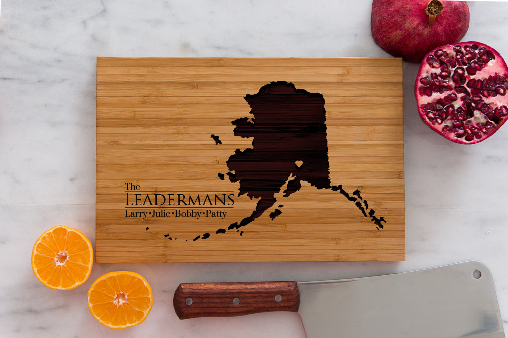 8 x 12 USA Engraved State Cutting Boards