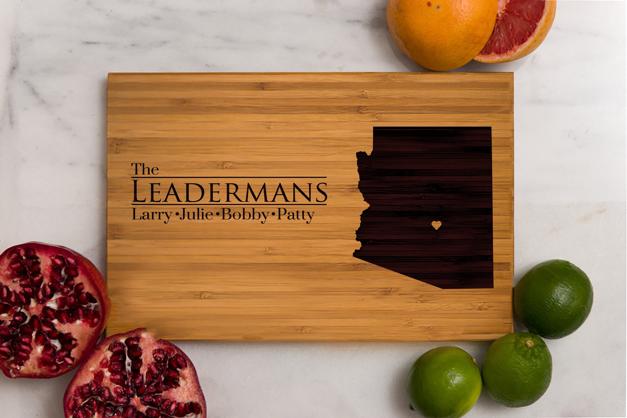 8 x 12 USA Engraved State Cutting Boards