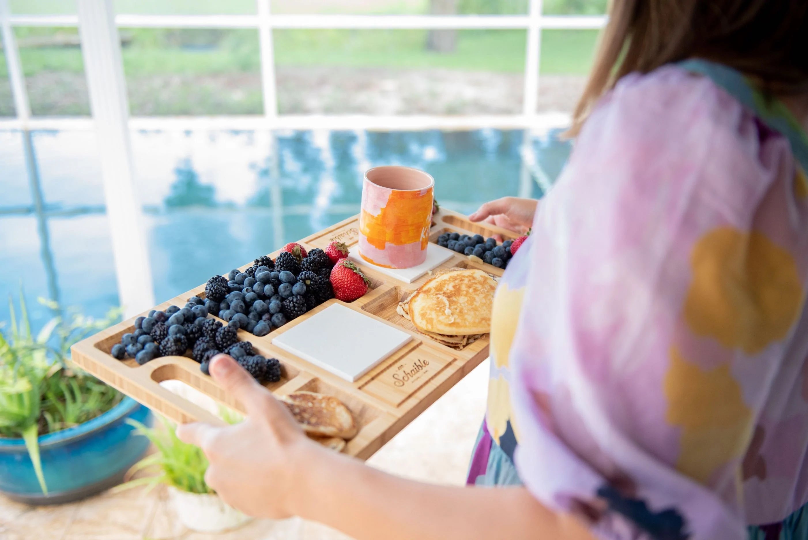 Personalized Brunch Board & Limestone Coasters