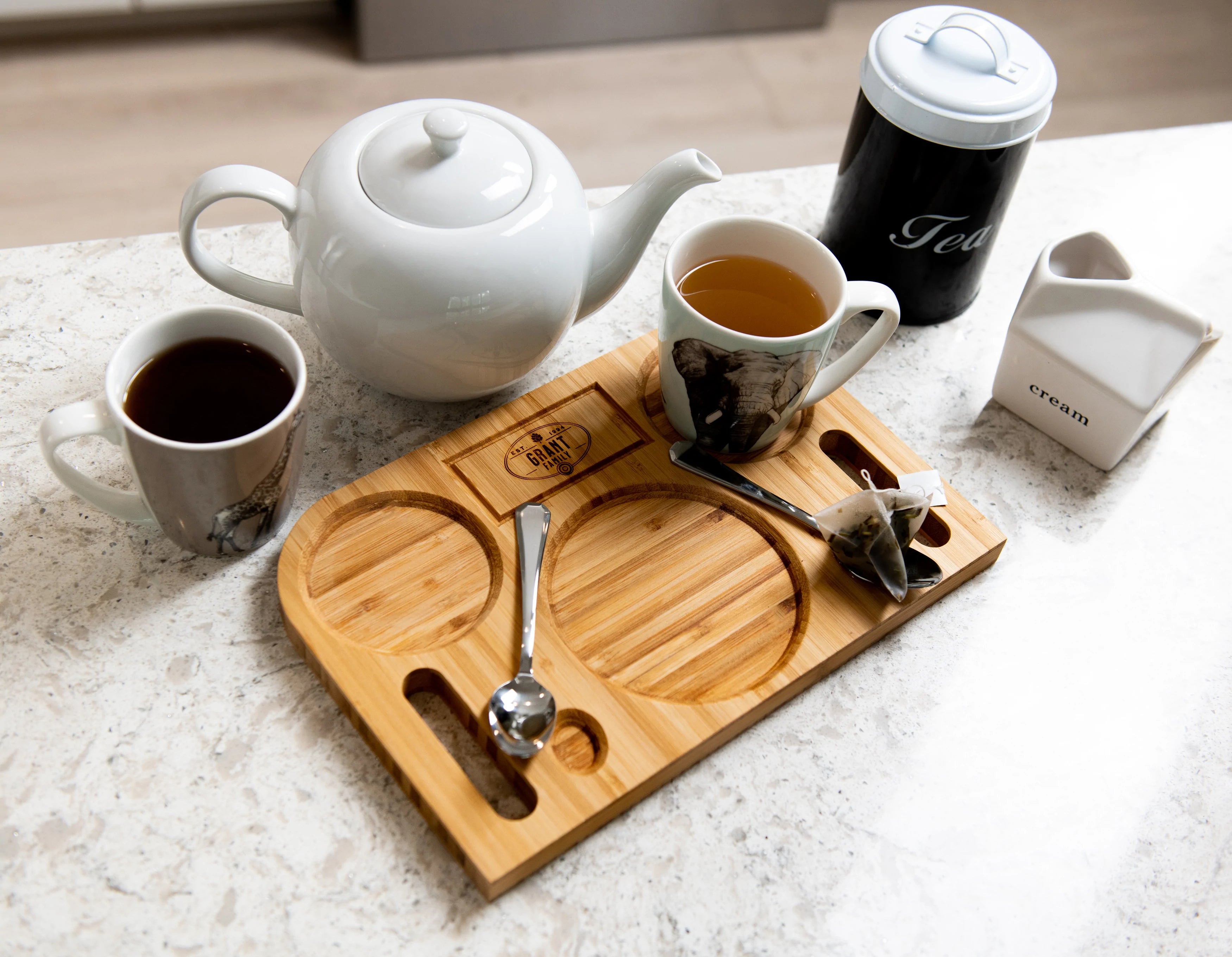 Personalized Brunch Board & Coffee for Two Gift Set