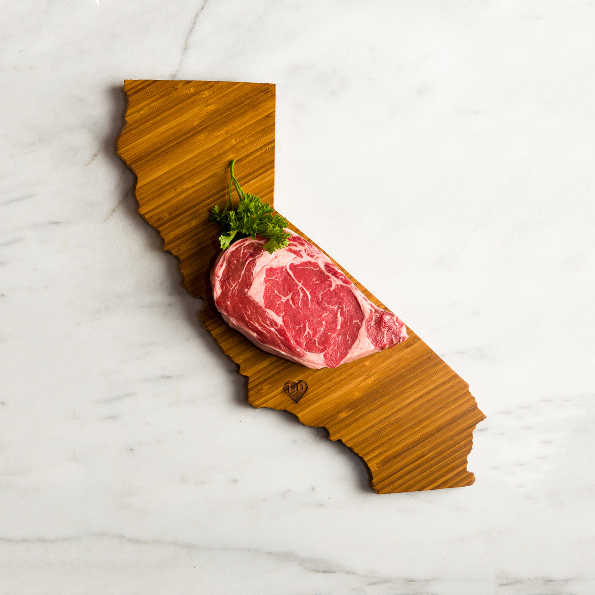 50 States Hometown Engraved State-Shaped Cutting Boards
