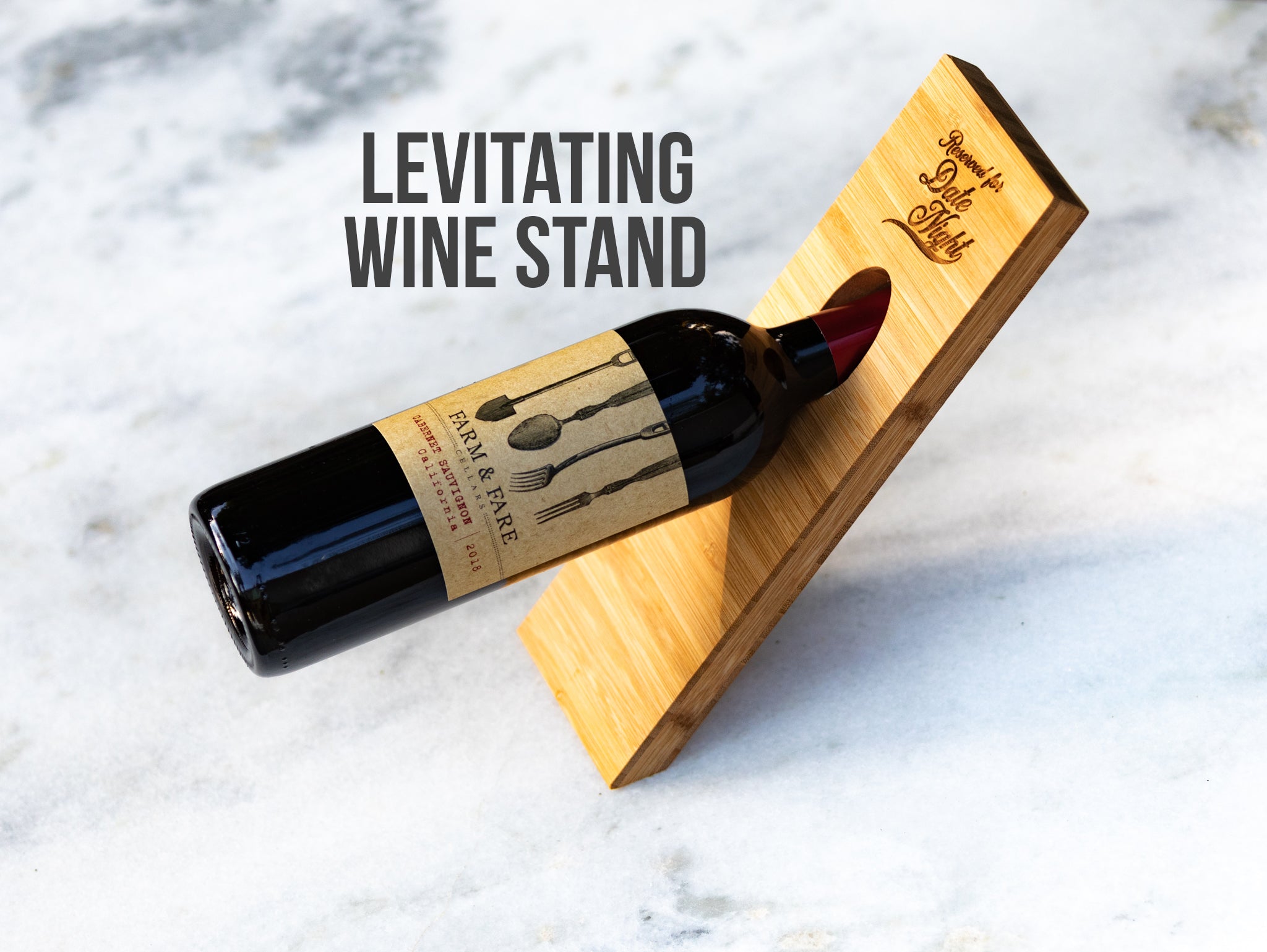 Sommelier Presentation Board & Levitating Stand Gift Set
