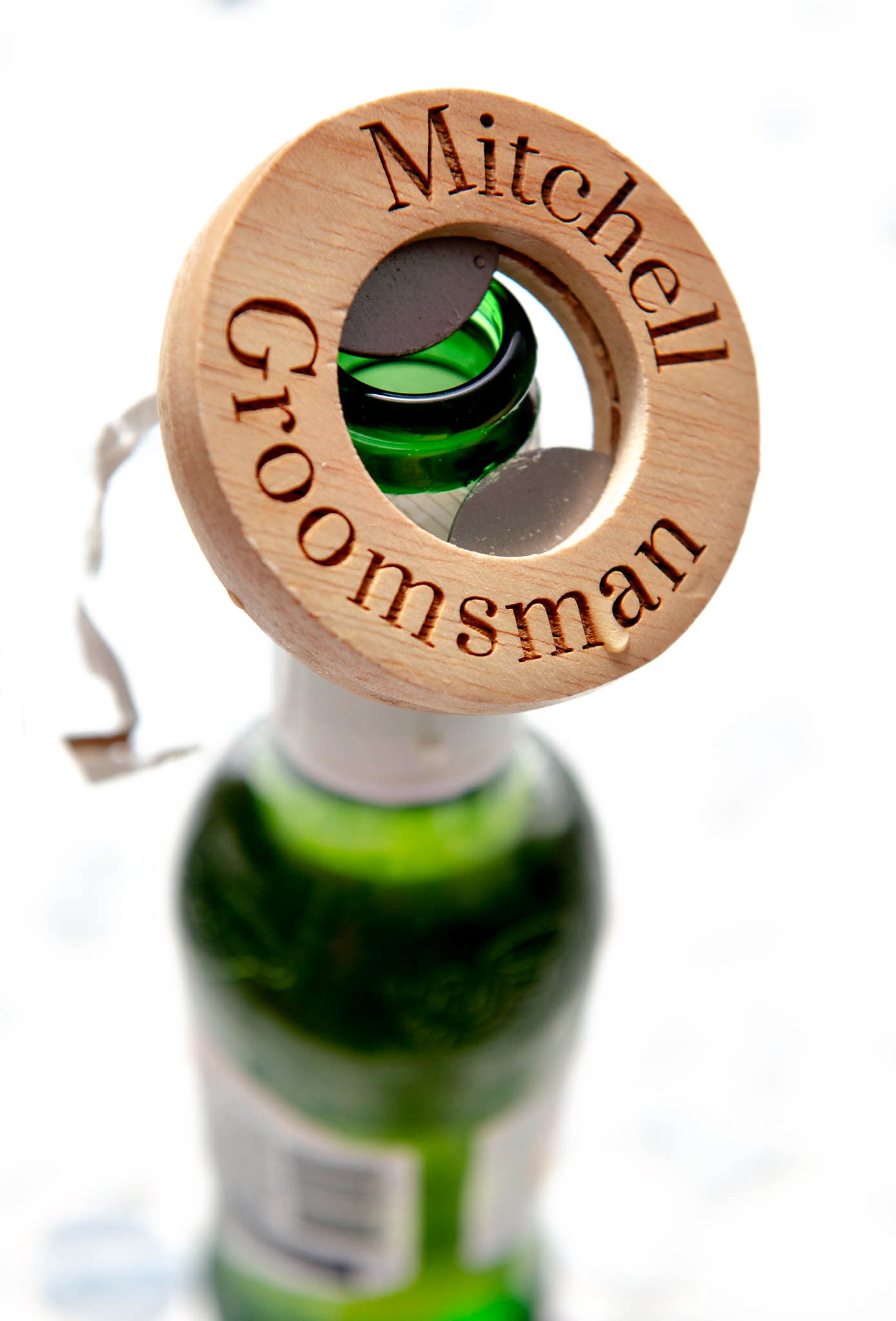 Round Corkscrew Bottle Opener