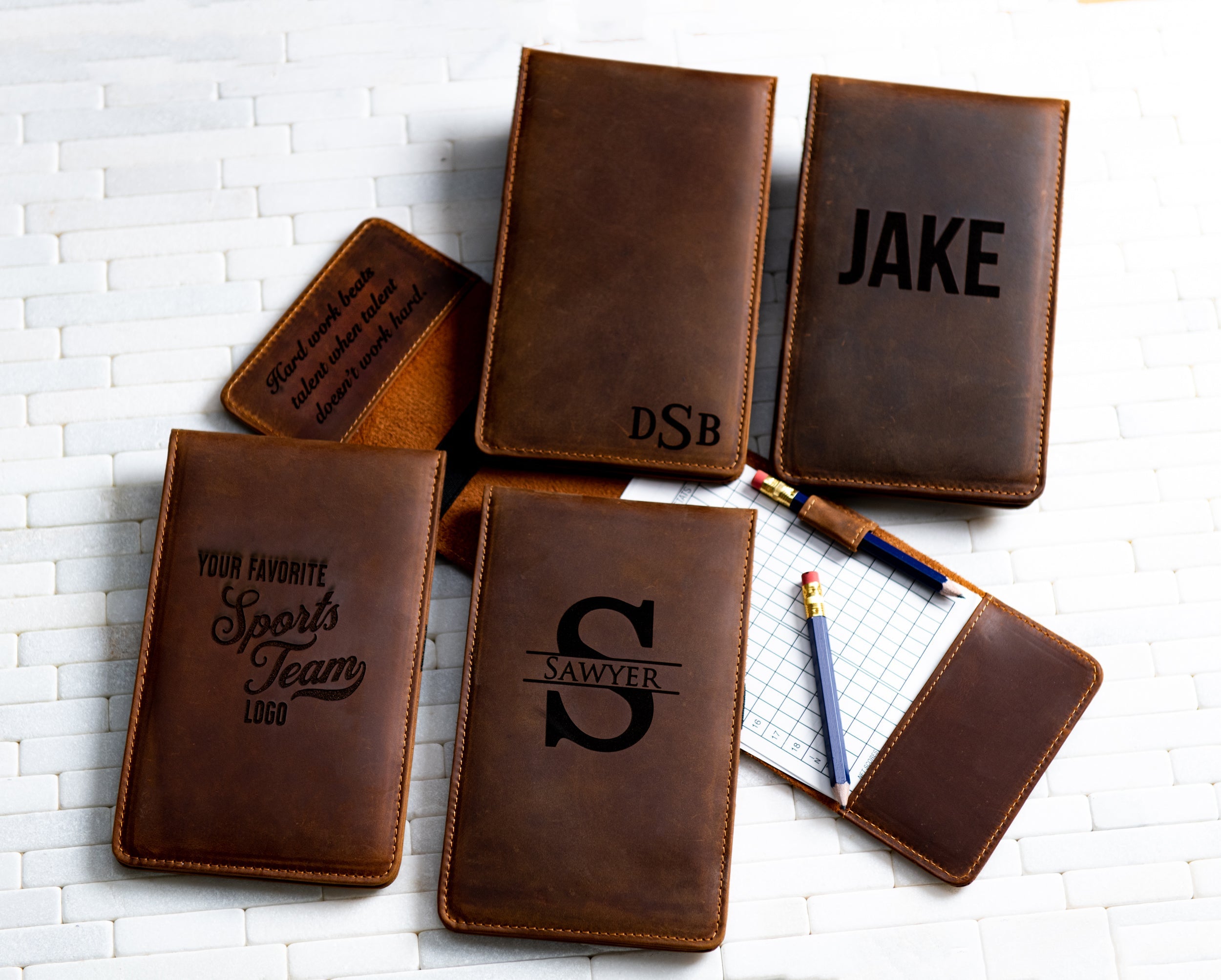 Personalized Golf Scorecard & Yardage Book Holder The Copperhead