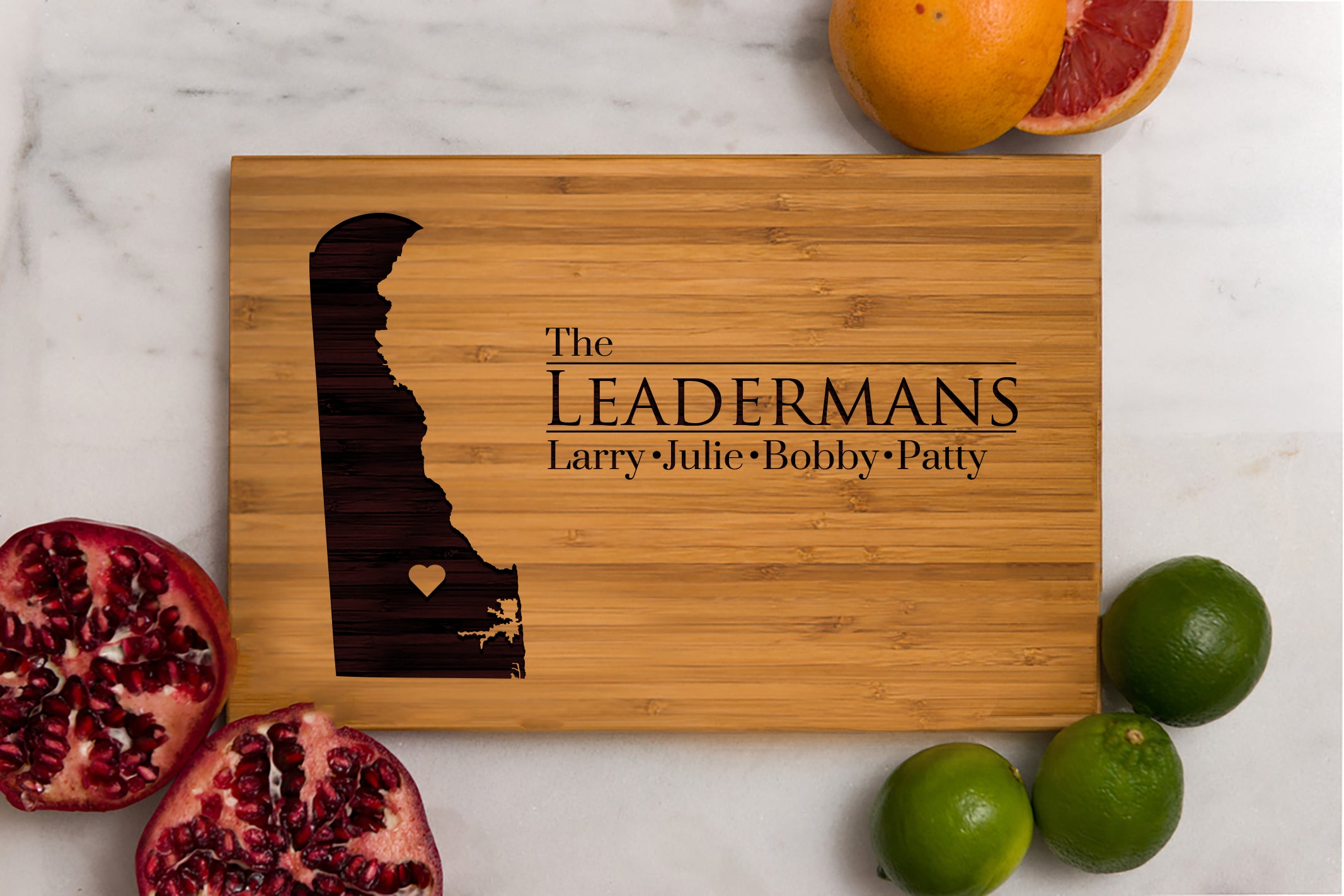 8 x 12 USA Engraved State Cutting Boards