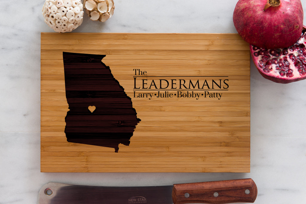 8 x 12 USA Engraved State Cutting Boards
