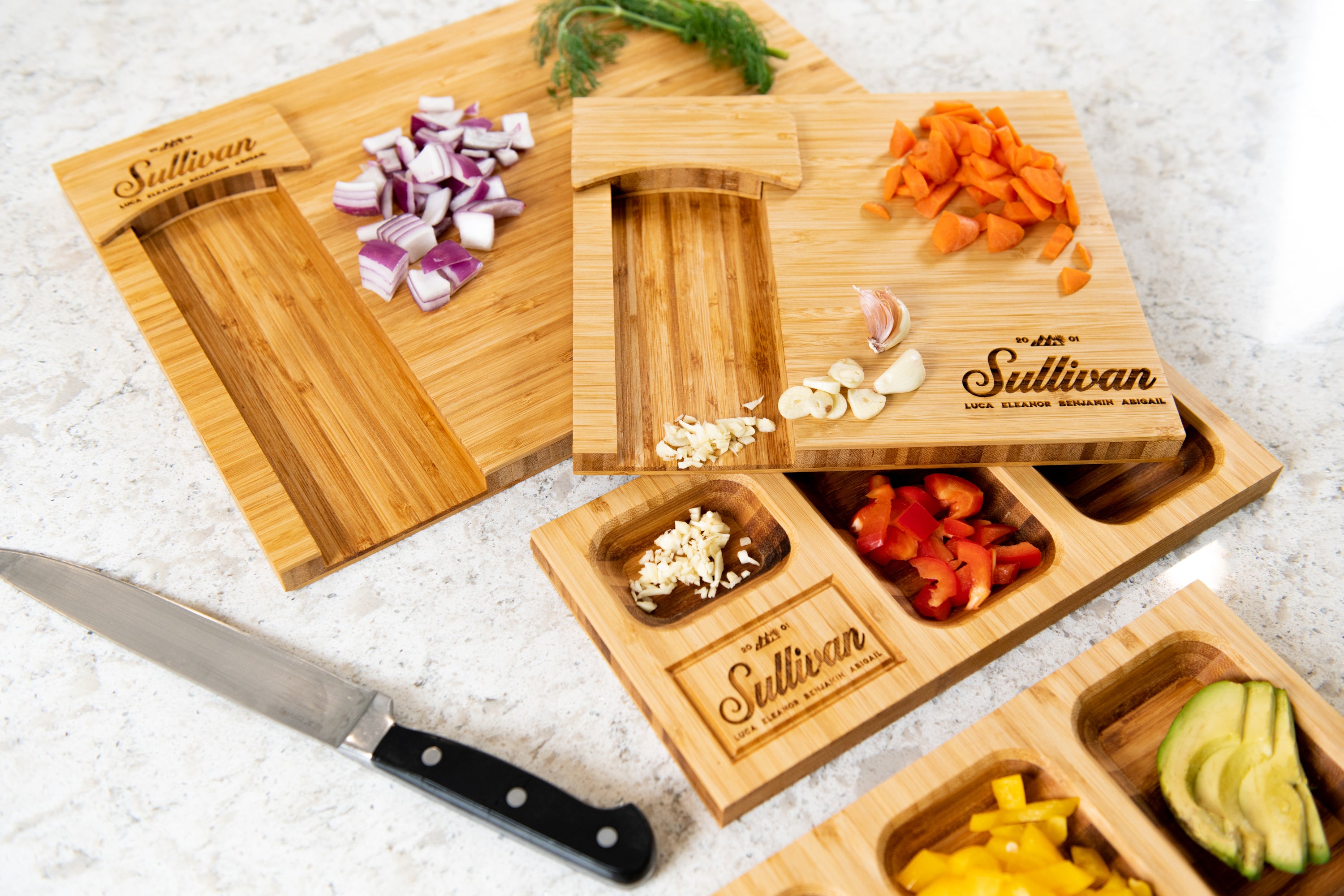 Personalized Mise En Place and Glissando Boards