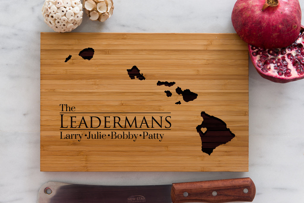 8 x 12 USA Engraved State Cutting Boards