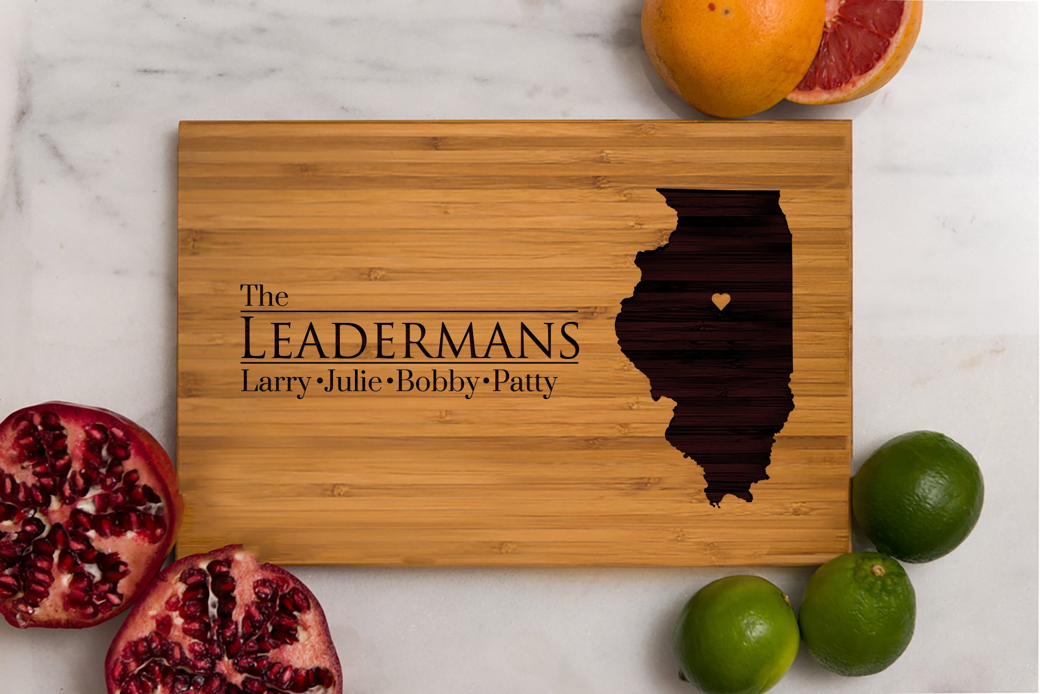 8 x 12 USA Engraved State Cutting Boards