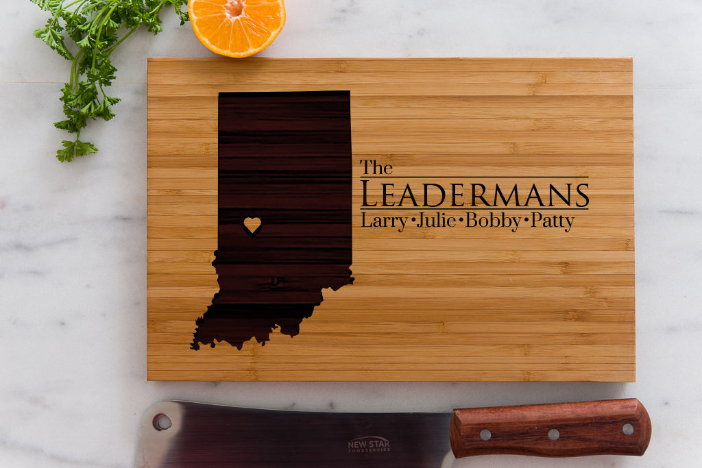 8 x 12 USA Engraved State Cutting Boards