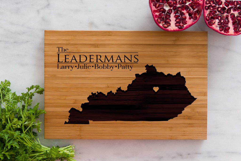 8 x 12 USA Engraved State Cutting Boards