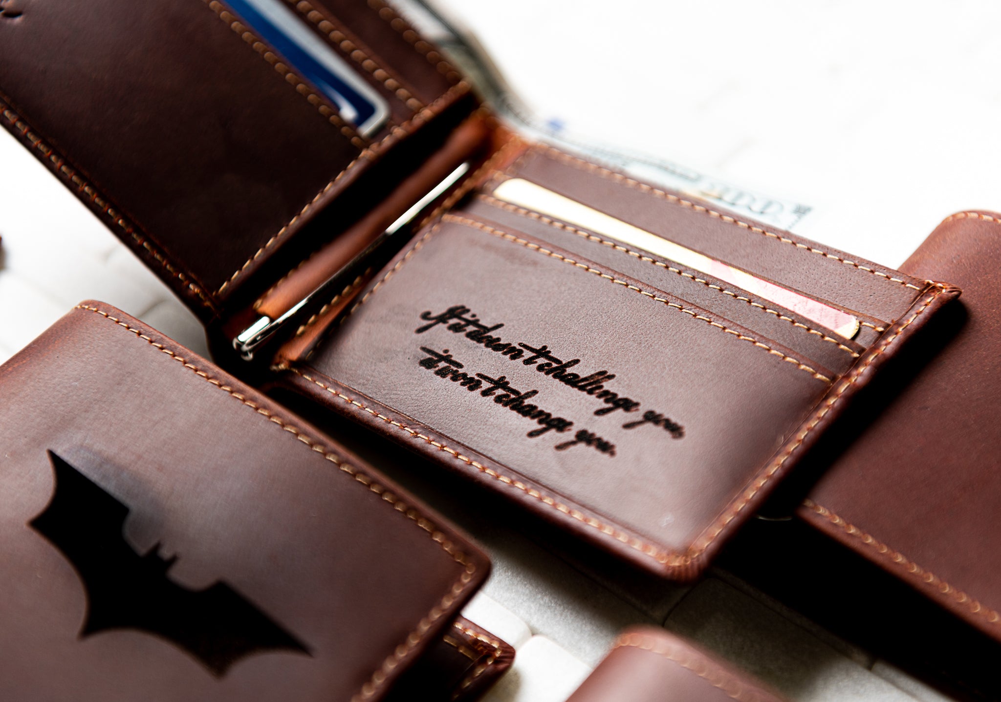The Key Largo Personalized Leather Wallet