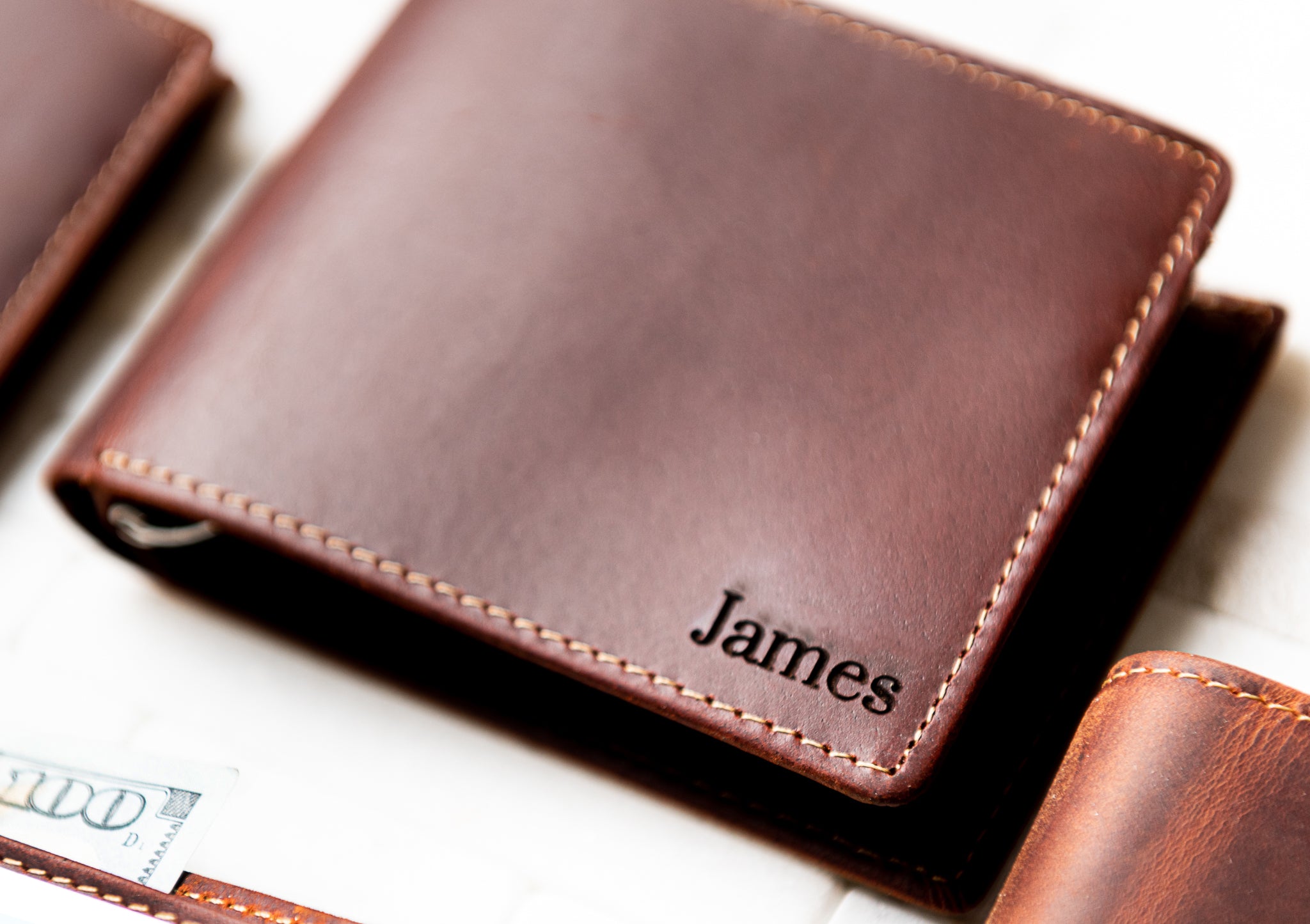 The Key Largo Personalized Leather Wallet