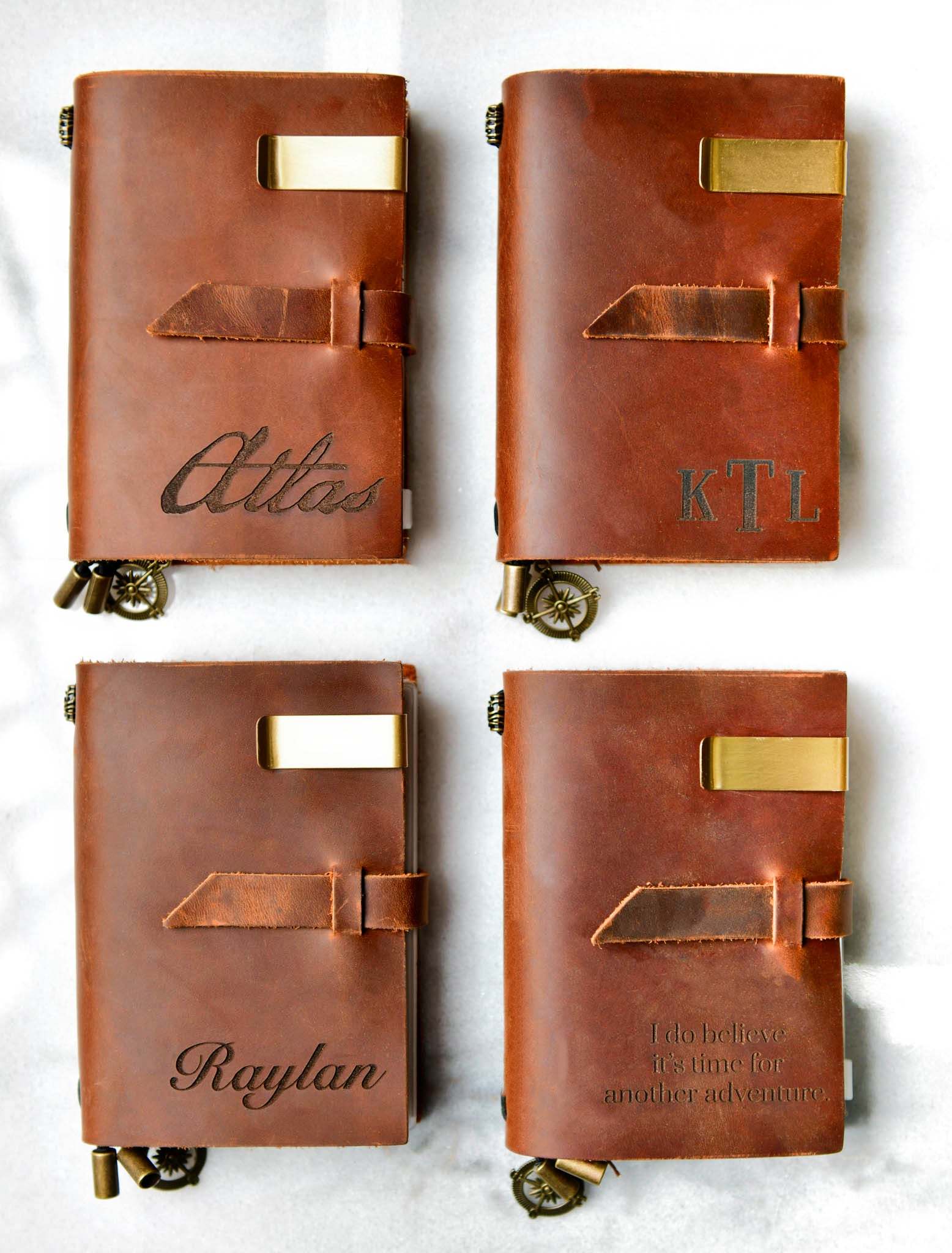 Personalized 3 in 1 Leather Notebook