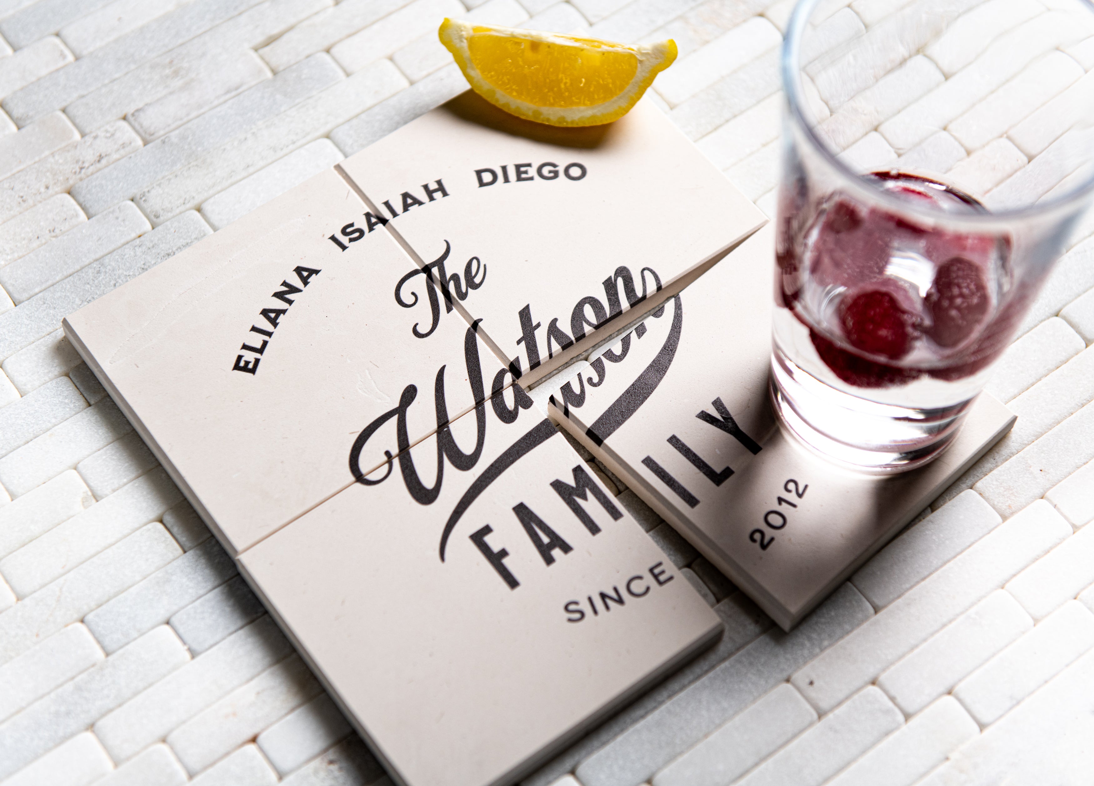 Limestone Personalized Coasters