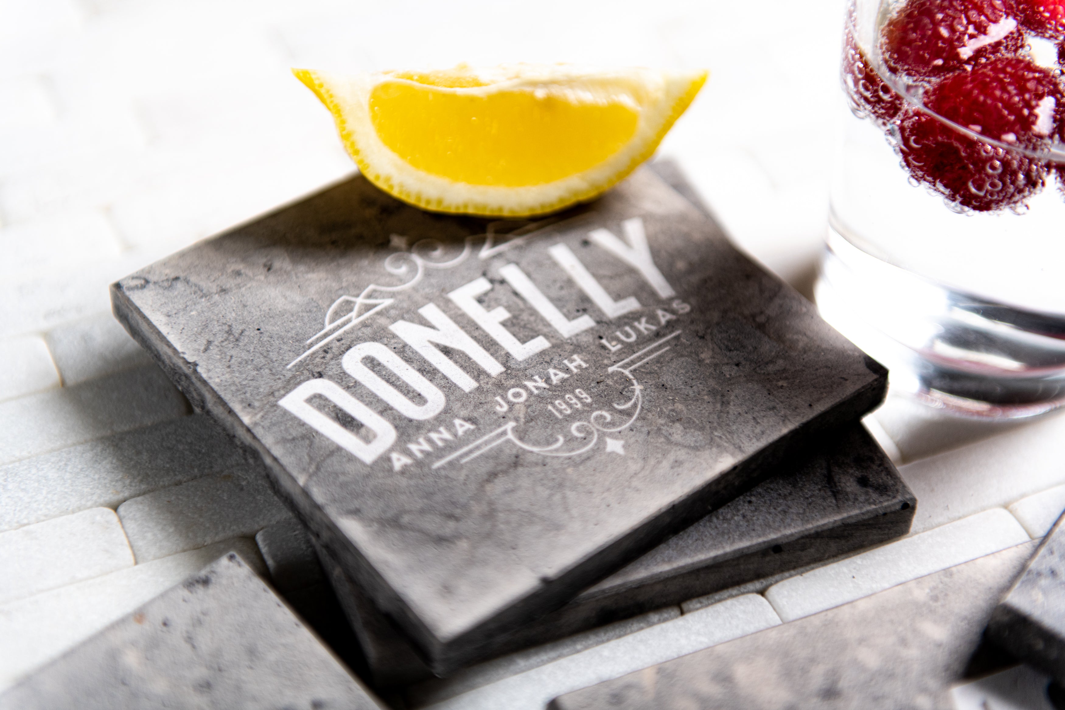 Limestone Personalized Coasters